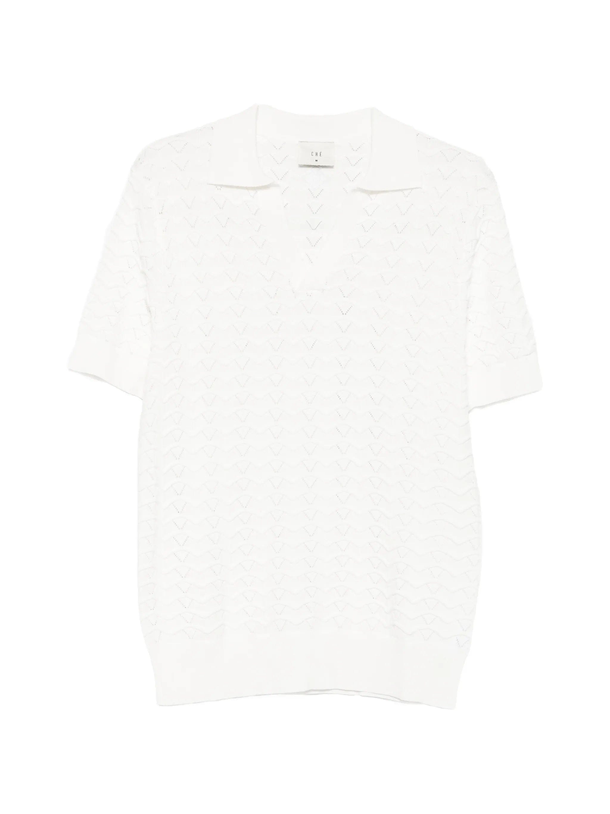 CHÉ Ripple short-sleeve polo shirt