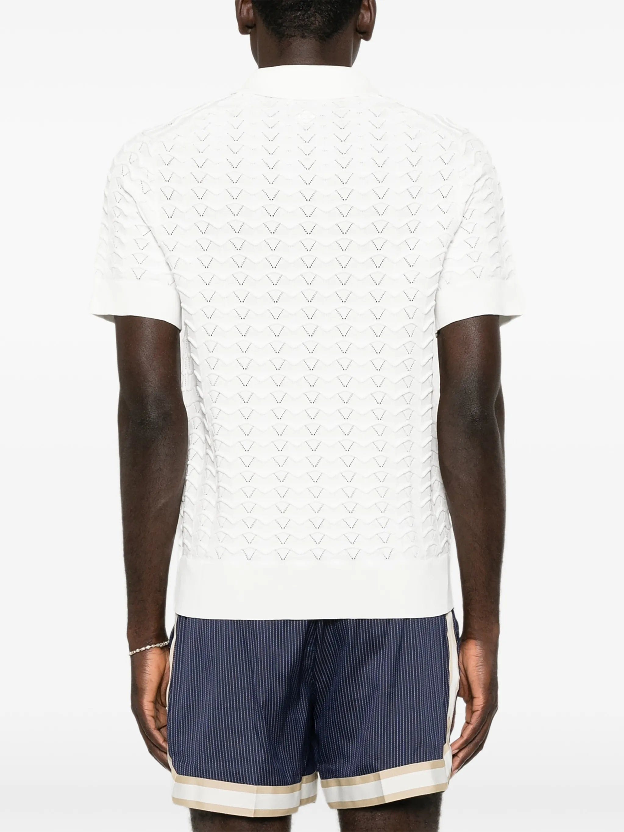CHÉ Ripple short-sleeve polo shirt