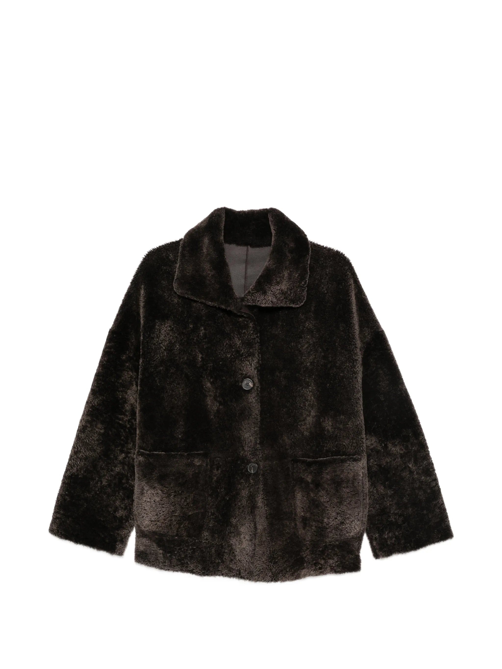 Arma button-up shearling jacket