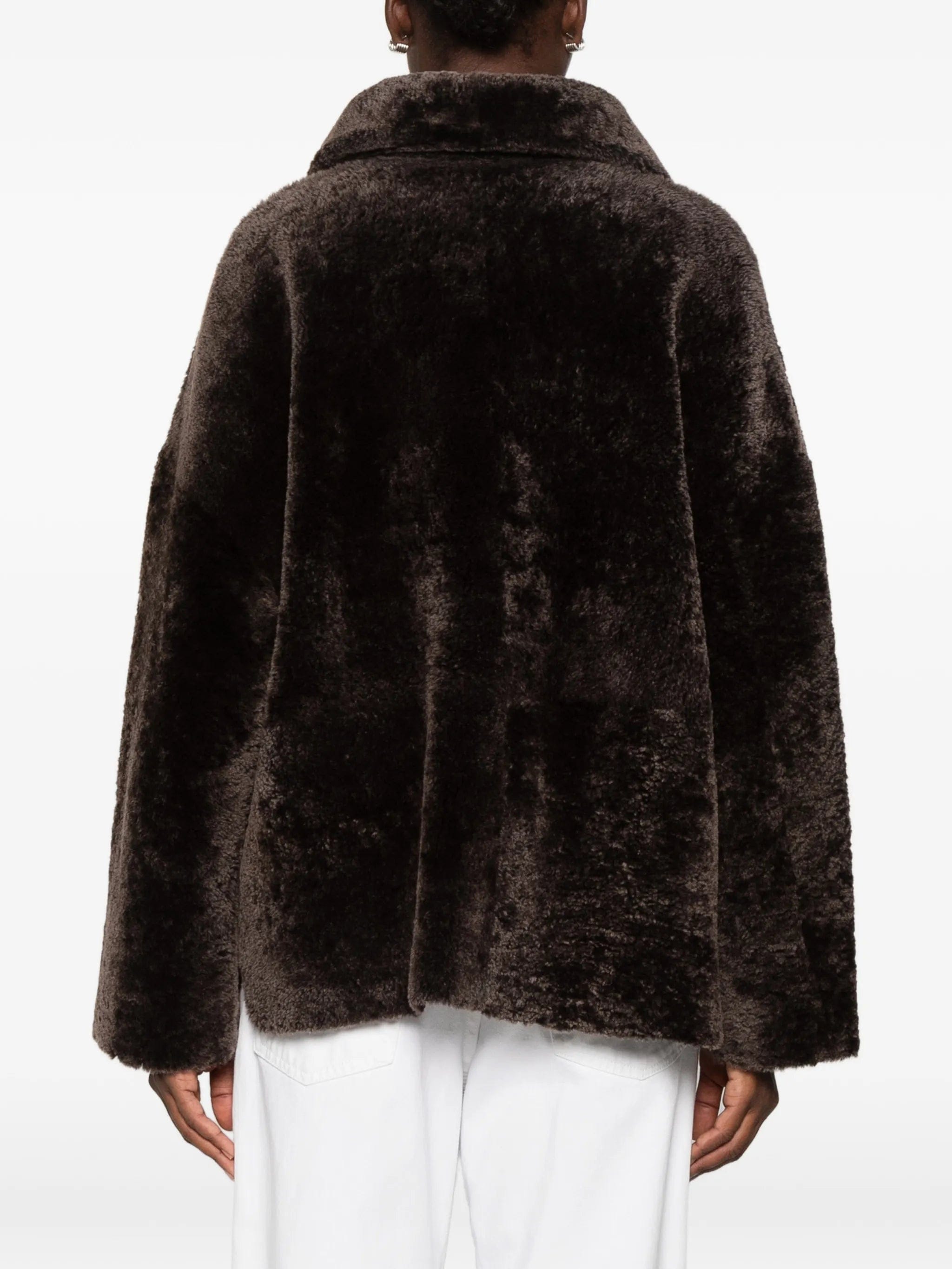 Arma button-up shearling jacket