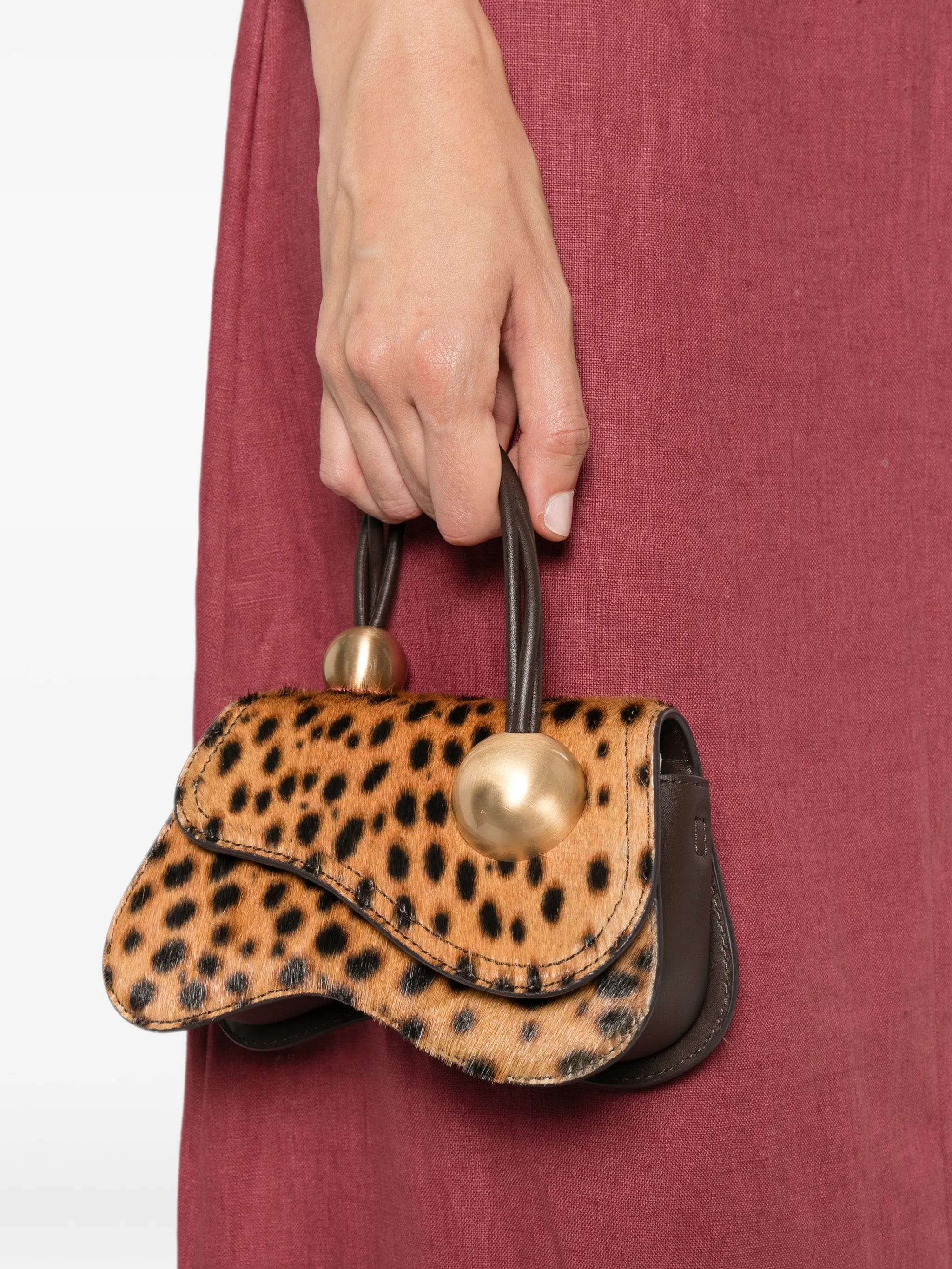 Cult Gaia mini Kazia Nano leopard-print crossbody bag