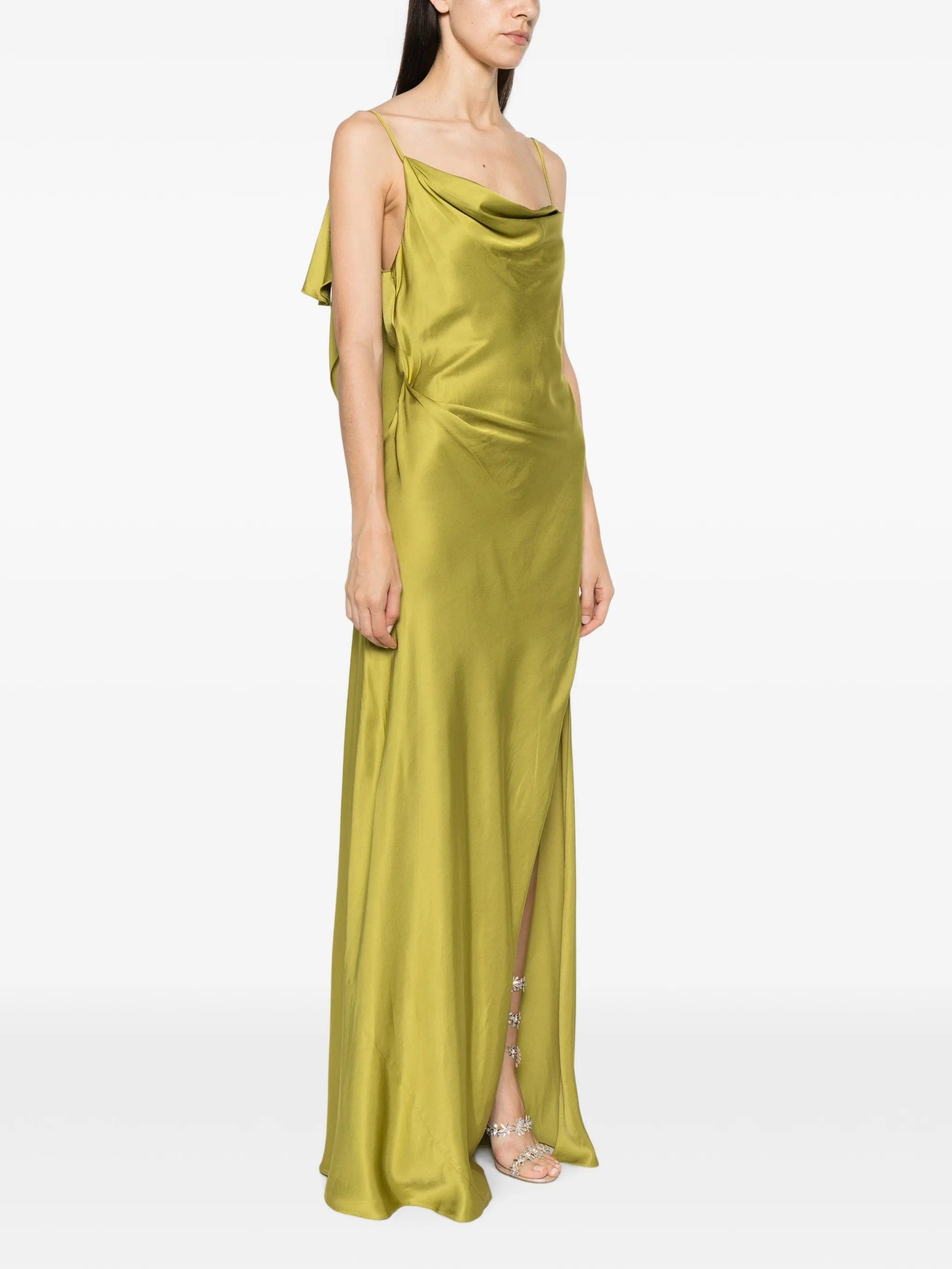 ARCINA ORI Odessa ruffled-back dress