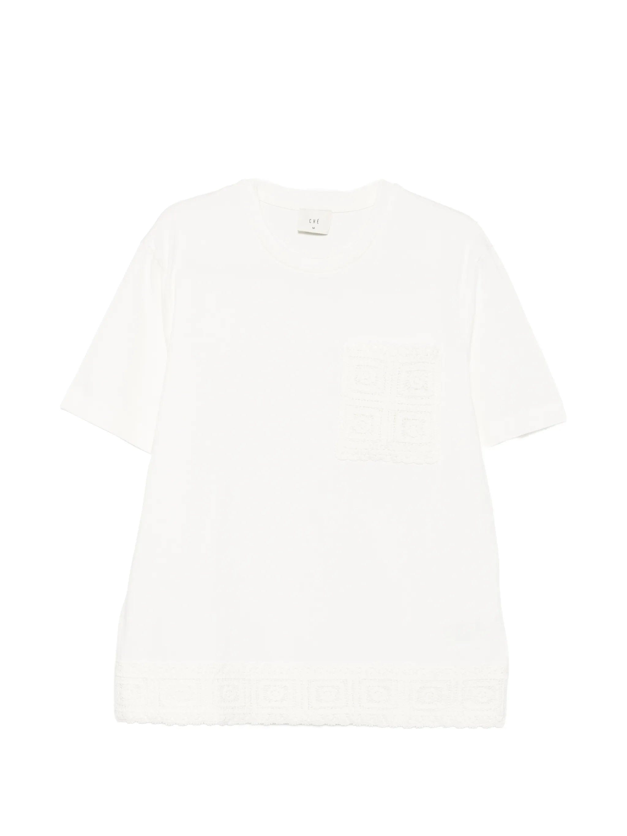 CHÉ Inigo crochet-trim T-shirt