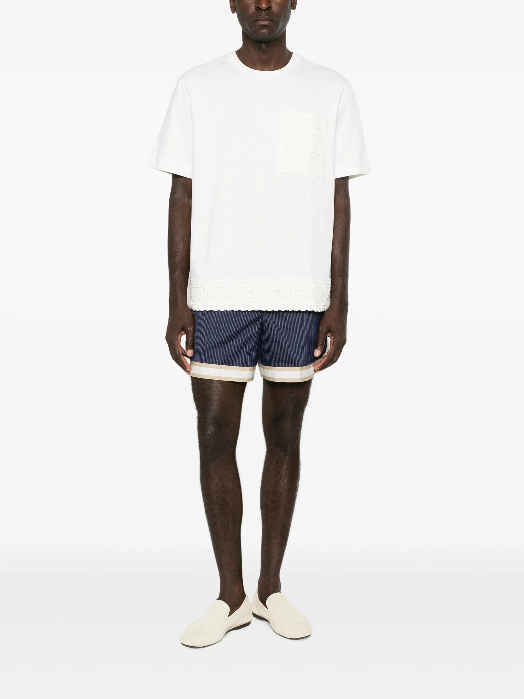 CHÉ Inigo crochet-trim T-shirt