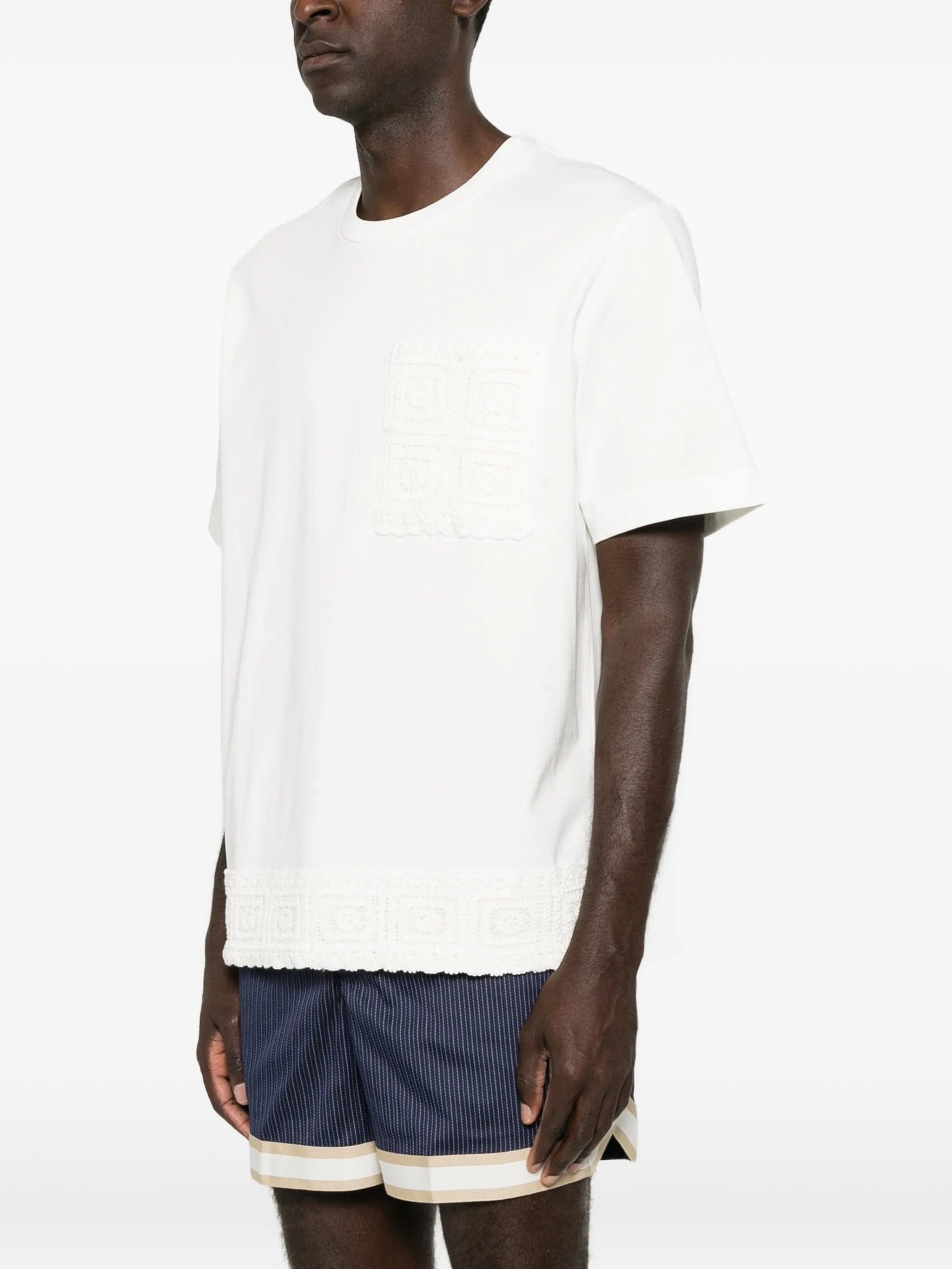 CHÉ Inigo crochet-trim T-shirt