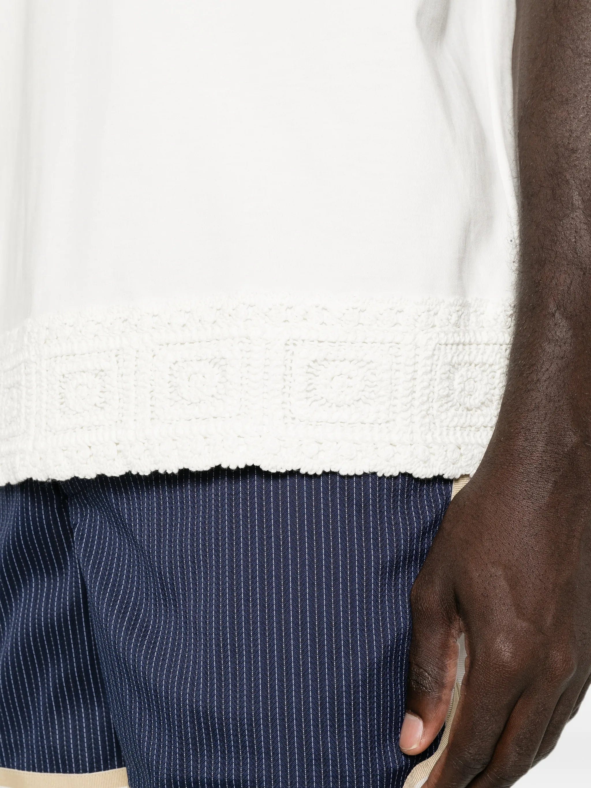 CHÉ Inigo crochet-trim T-shirt