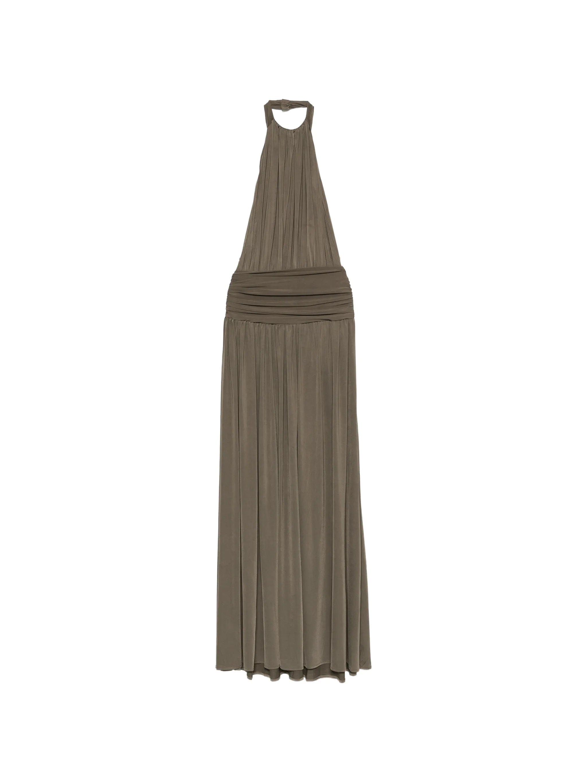ARCINA ORI Santina halterneck maxi dress