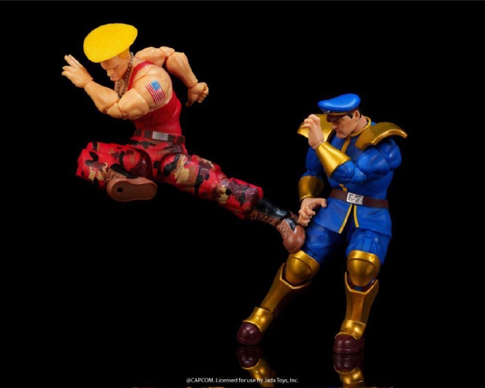 Jada Toys Street Fighter II - 1:12 Guile vs. M. Bison Action Figure 2-Pack