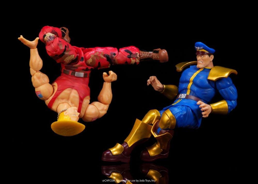 Jada Toys Street Fighter II - 1:12 Guile vs. M. Bison Action Figure 2-Pack