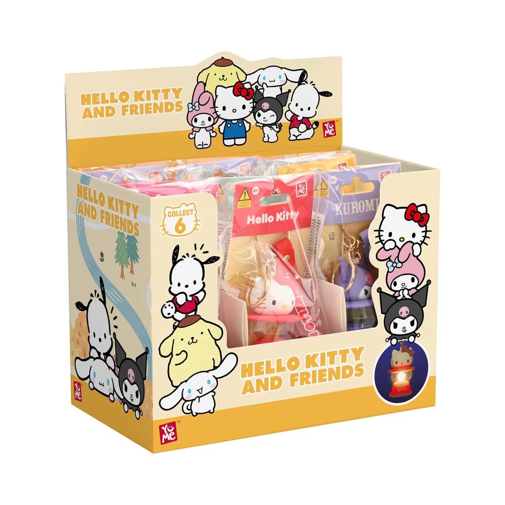 YuMe Toys YuMe Hello Kitty And Friends Light-Up Camping Lamp Series Keychain & Strap
