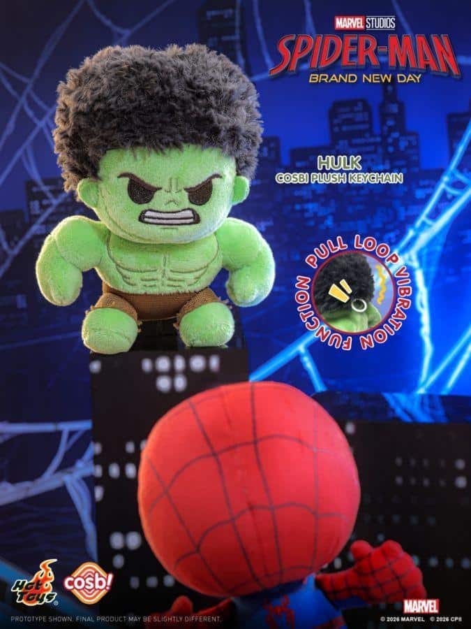 Hot Toys Spider-Man: Brand New Day - Spider-Man Cosbi Plush Keychain Assortment (Display of 8)