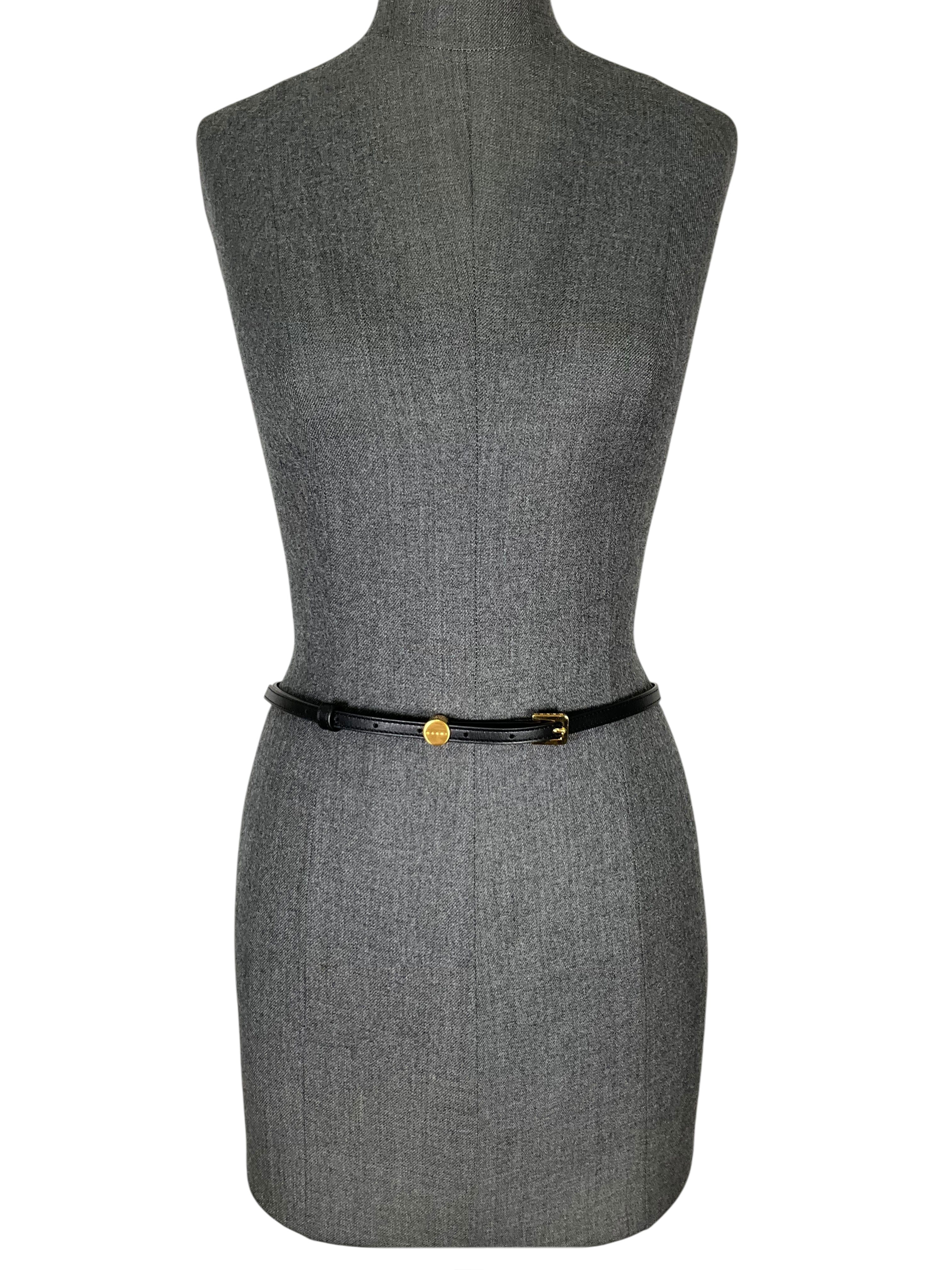Marni Thin Leather Belt Size 80
