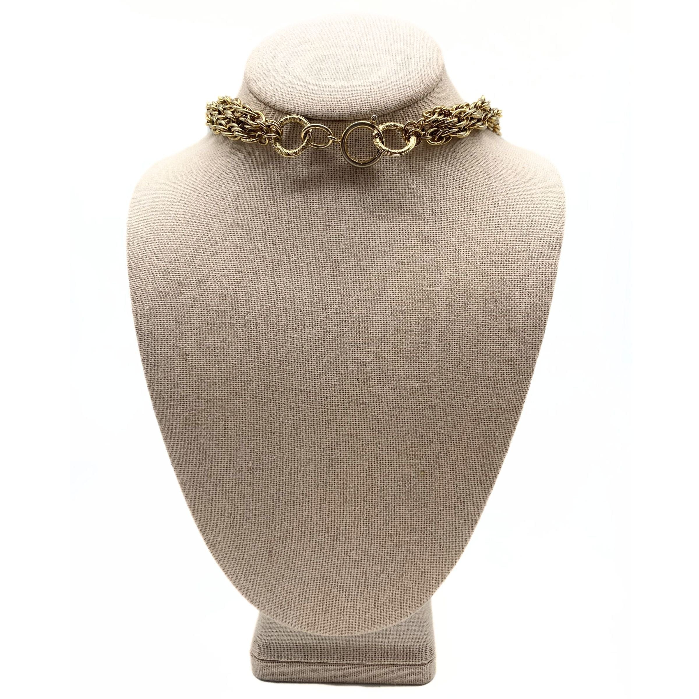 Chanel Stacked Gold Chains 1980’s Necklace