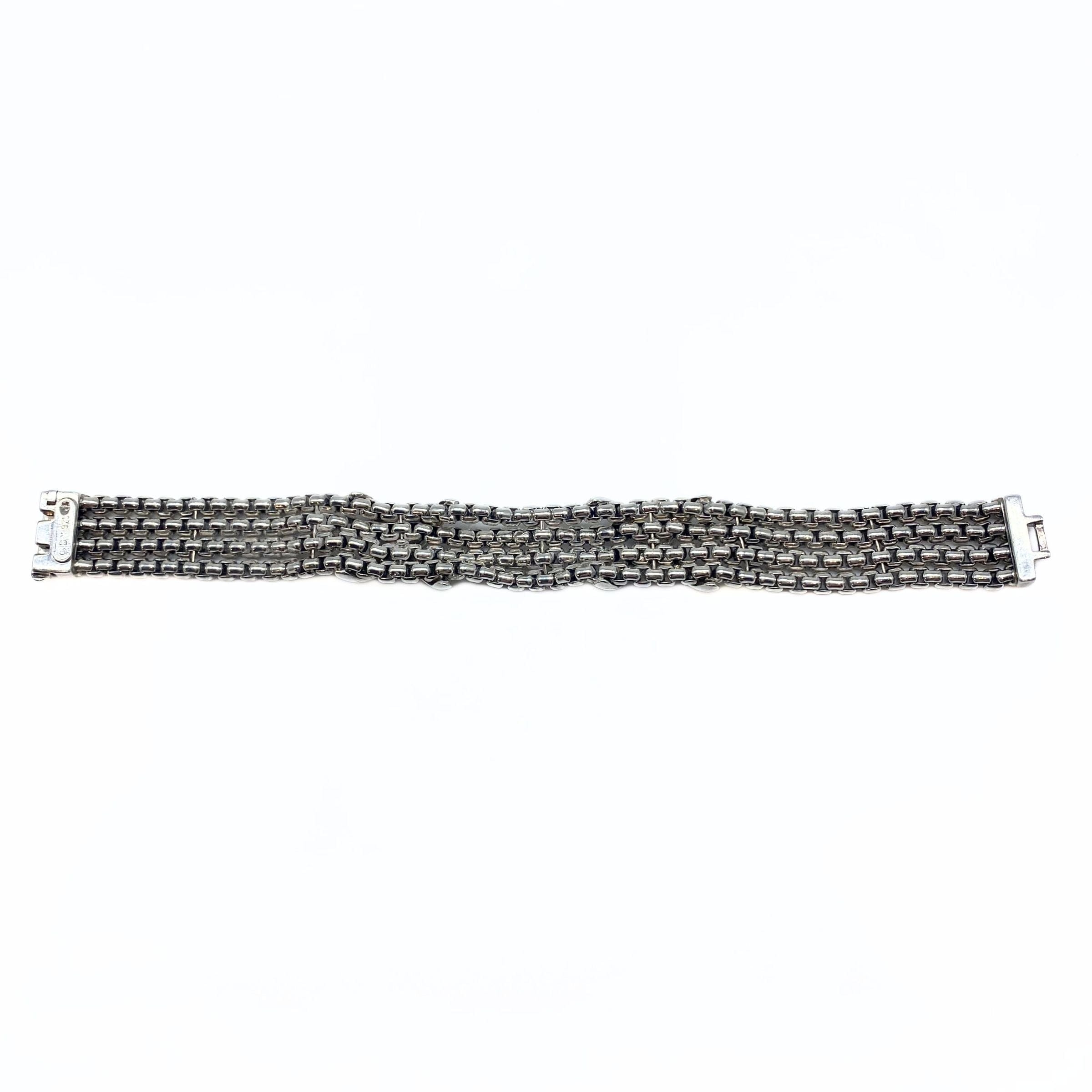 David Yurman Diamond Double X Multistrand Bracelet