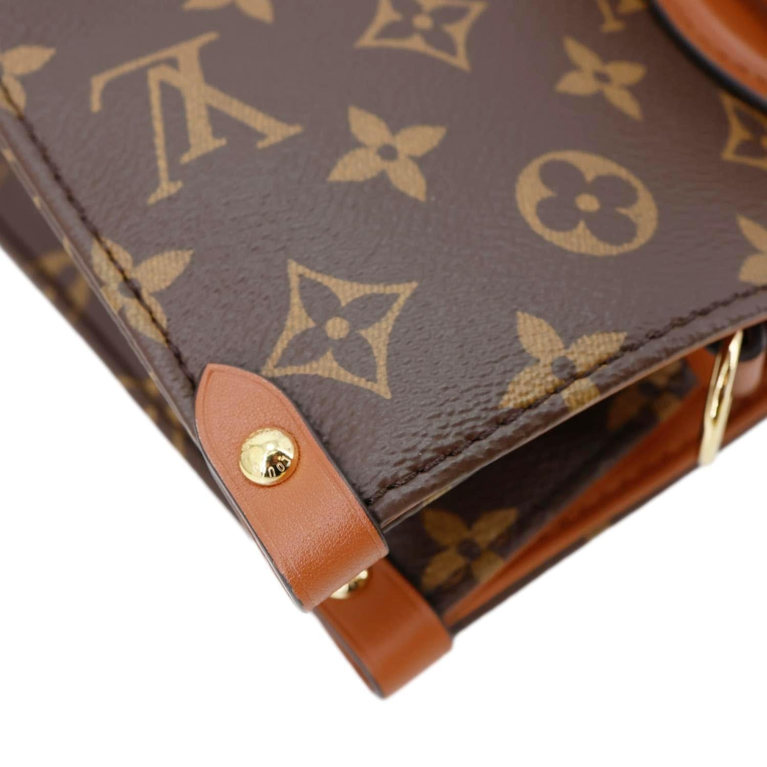 LOUIS VUITTON Onthego Organizer Monogram Canvas Tote Bag Brown