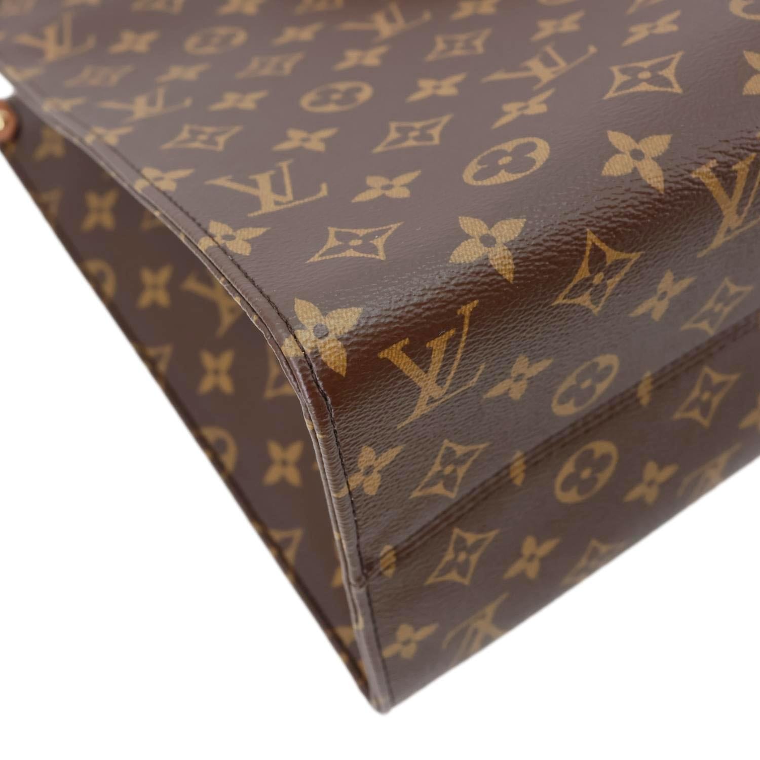 LOUIS VUITTON Onthego Organizer Monogram Canvas Tote Bag Brown