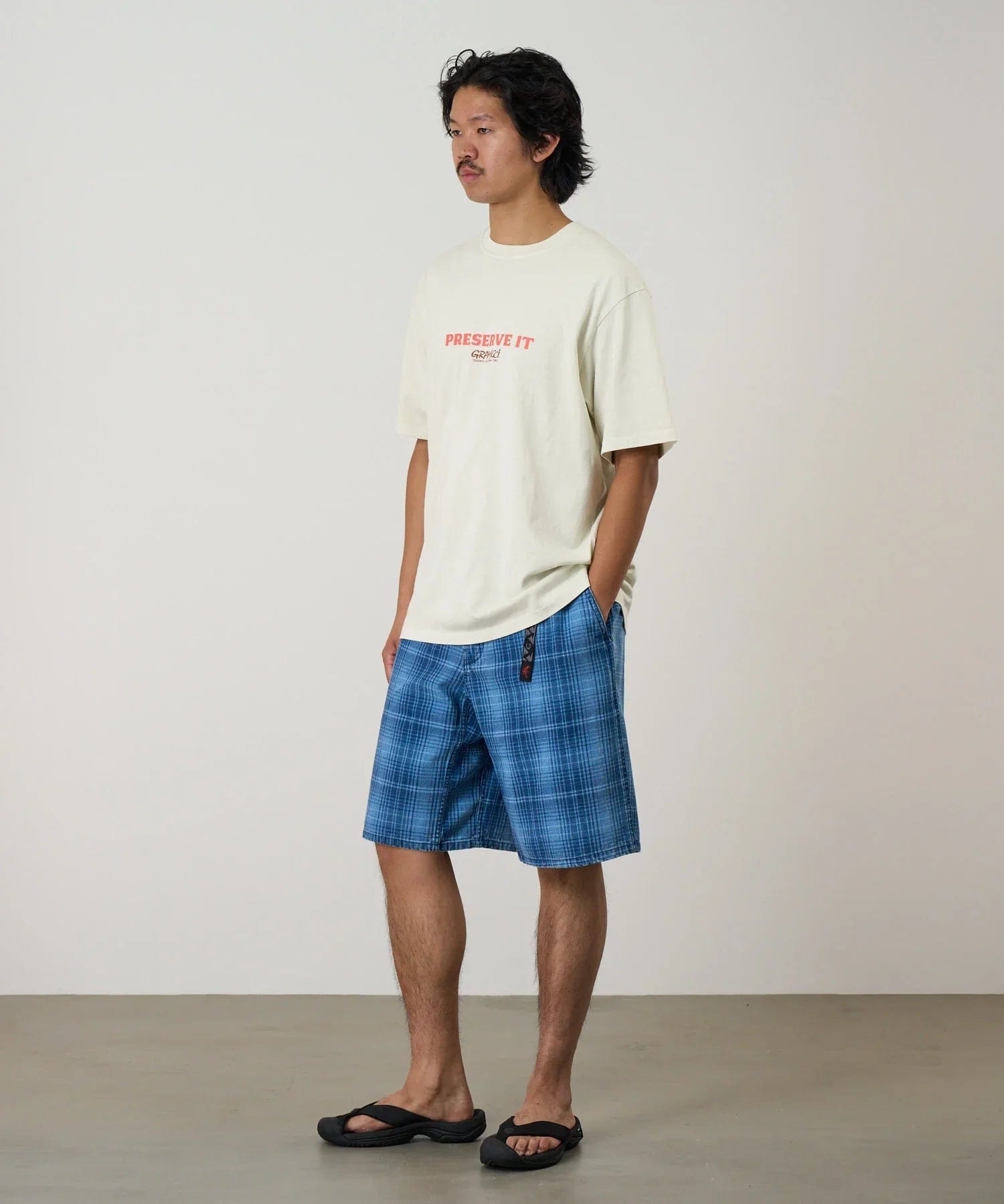 Gramicci Footprints Tee Pigment Dyed