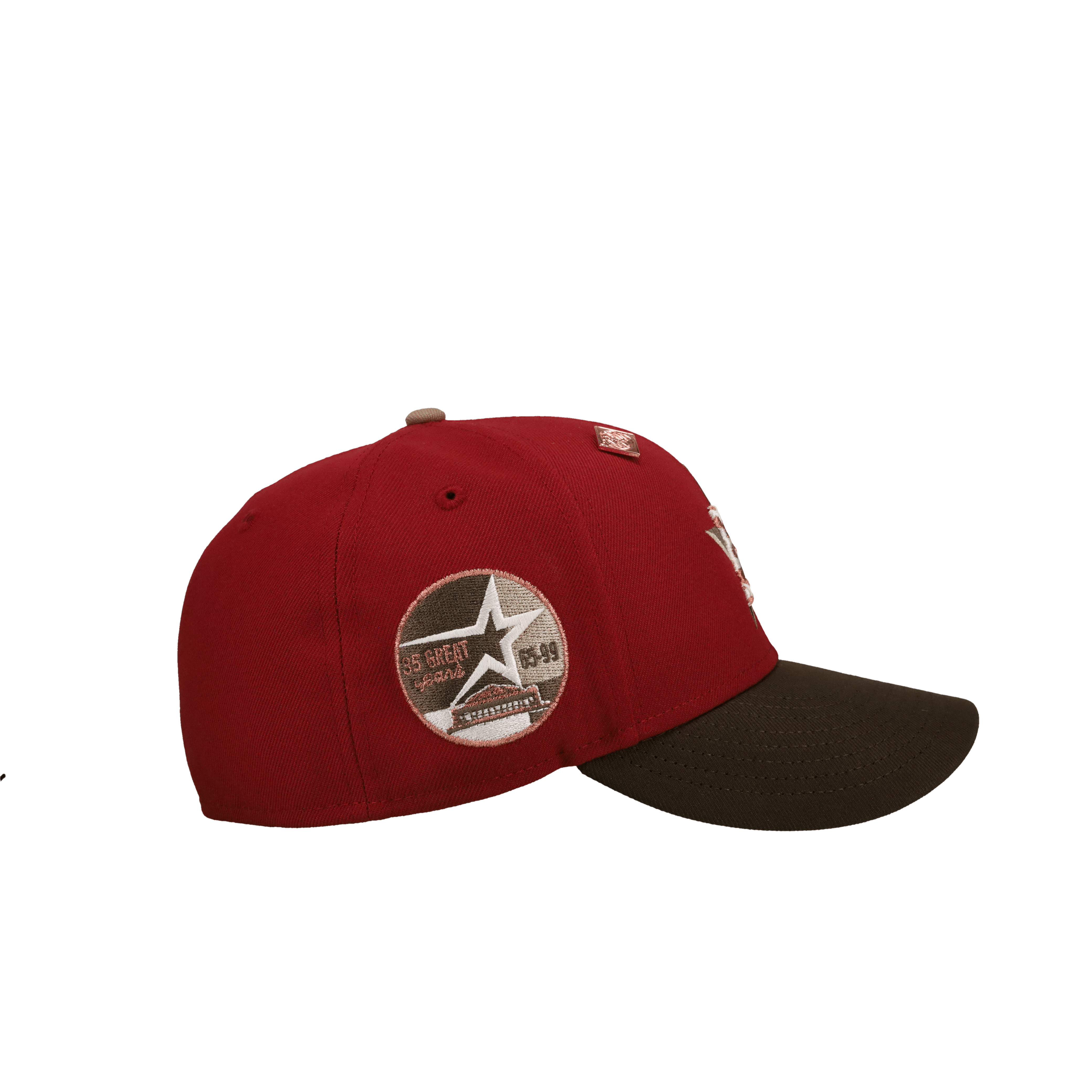 Houston Astros 35 Years Red/Brown Metallic 59Fifty Fitted Hat