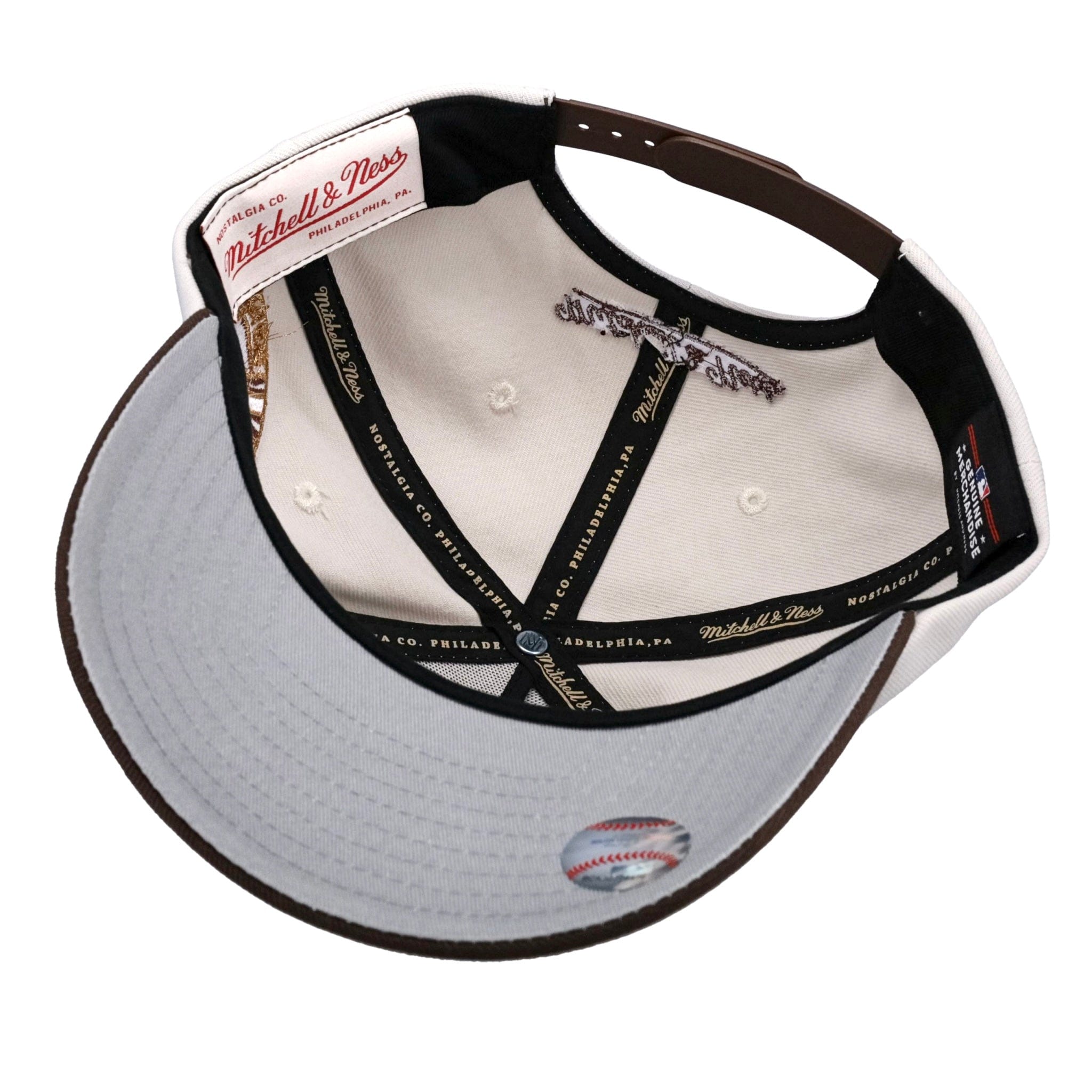 New York Yankees Capsule Exclusive New York Yankees Metallic Mitchell & Ness Pro Pinch A Frame Snapback Hat