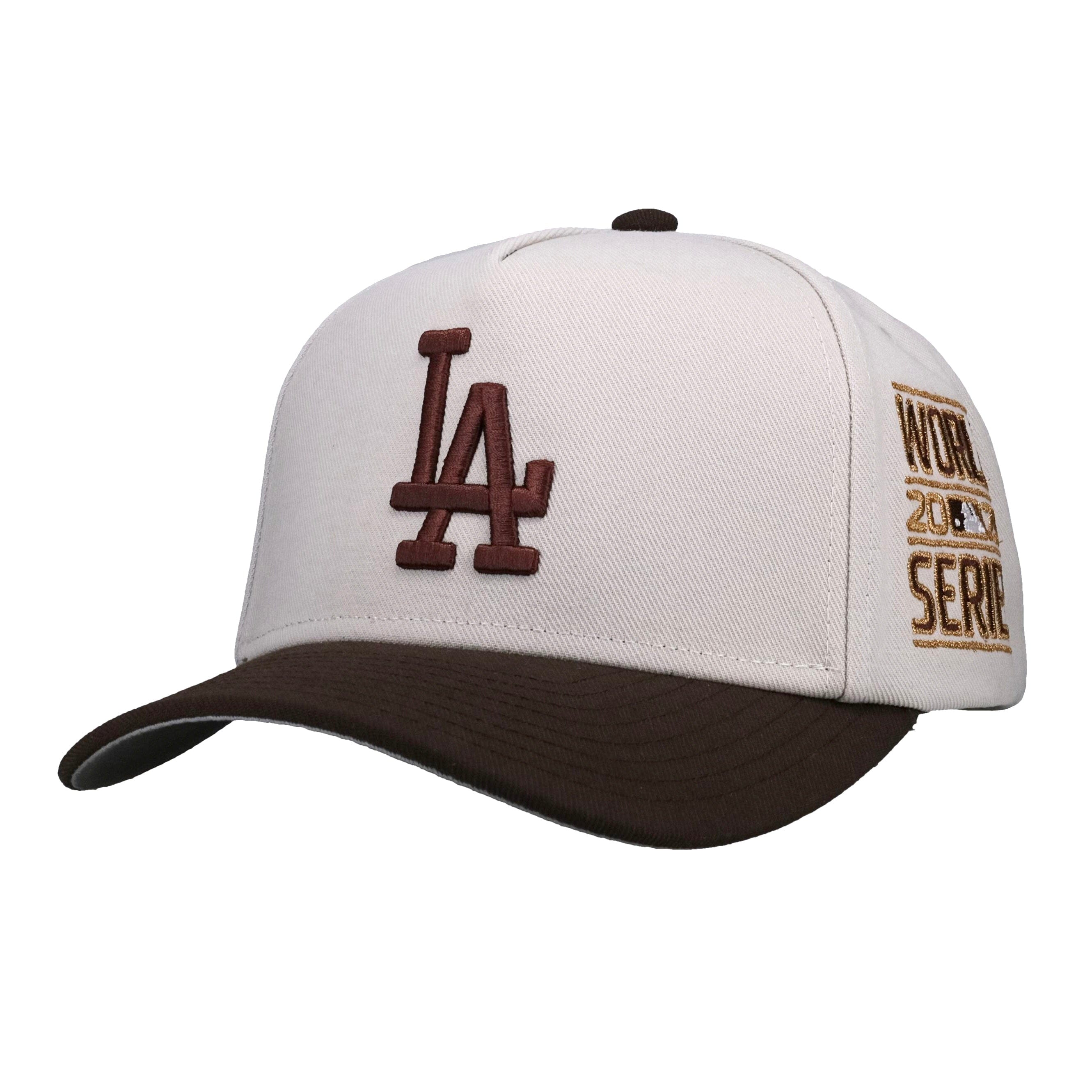 Los Angeles Dodgers Capsule Exclusive Los Angeles Dodgers Metallic Mitchell & Ness Pro Pinch A Frame Snapback Hat