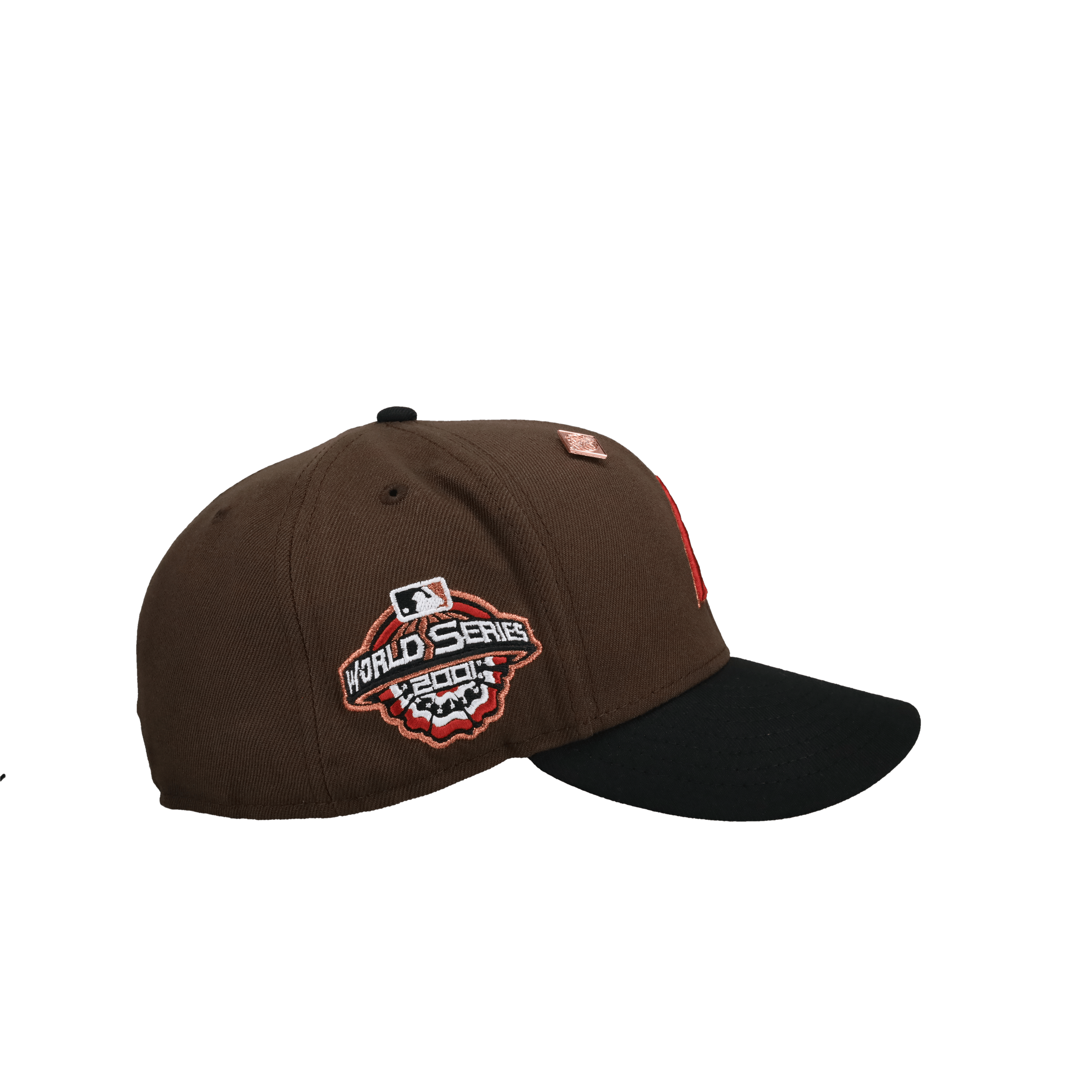 Arizona Diamondbacks 2001 World Series Walnut Metallic Cow 59Fifty Fitted Hat