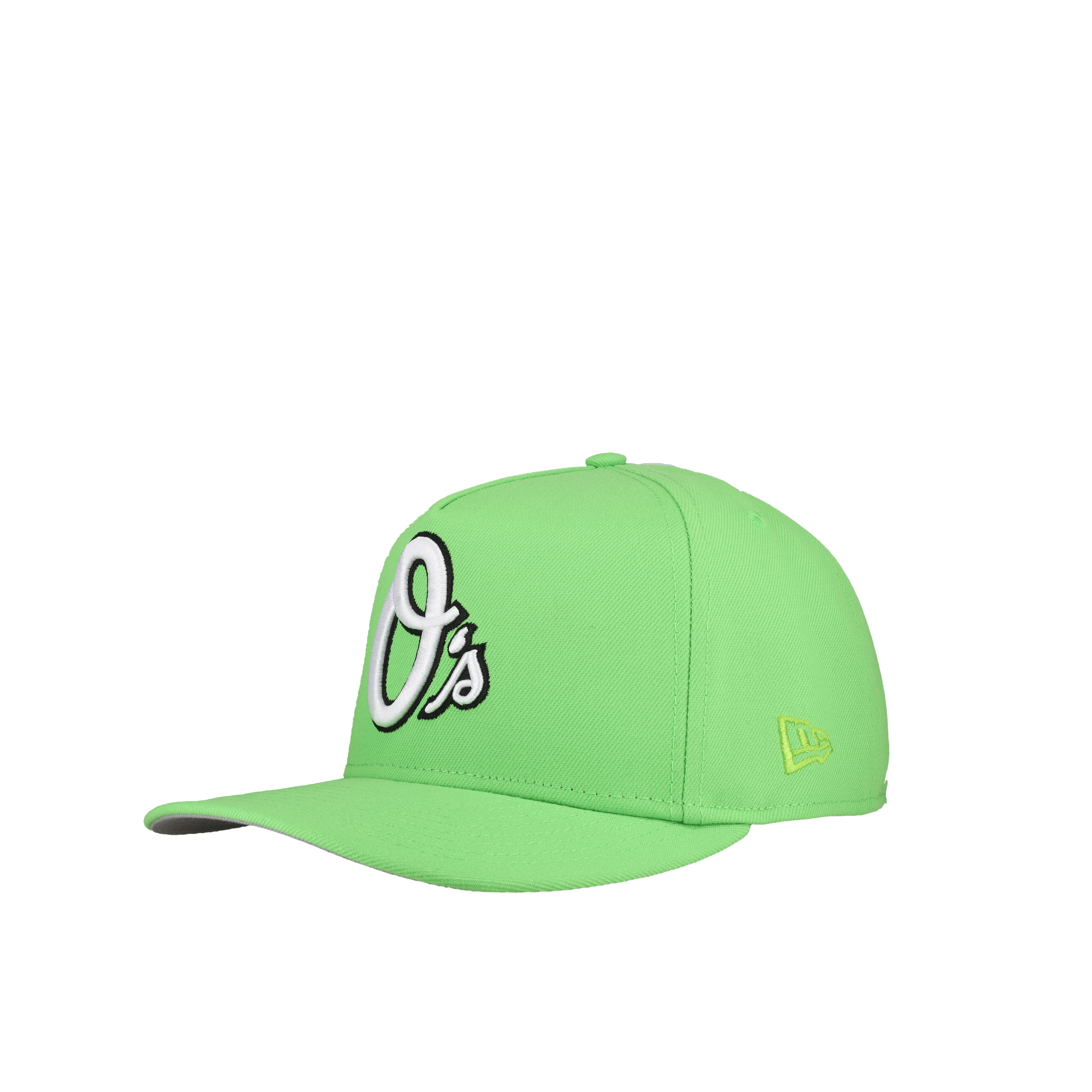 Baltimore Orioles 30th Anniversary Lime Green 9Fifty A Frame Snapback Hat