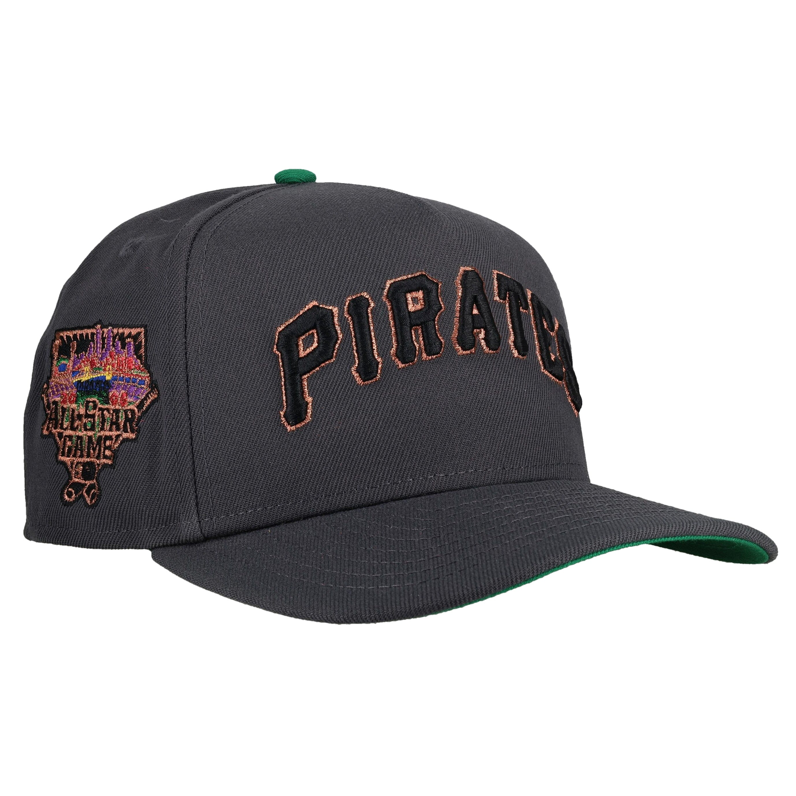 Pittsburgh Pirates All Star Game Graphite/Green 9Fifty A Frame Snapback Hat