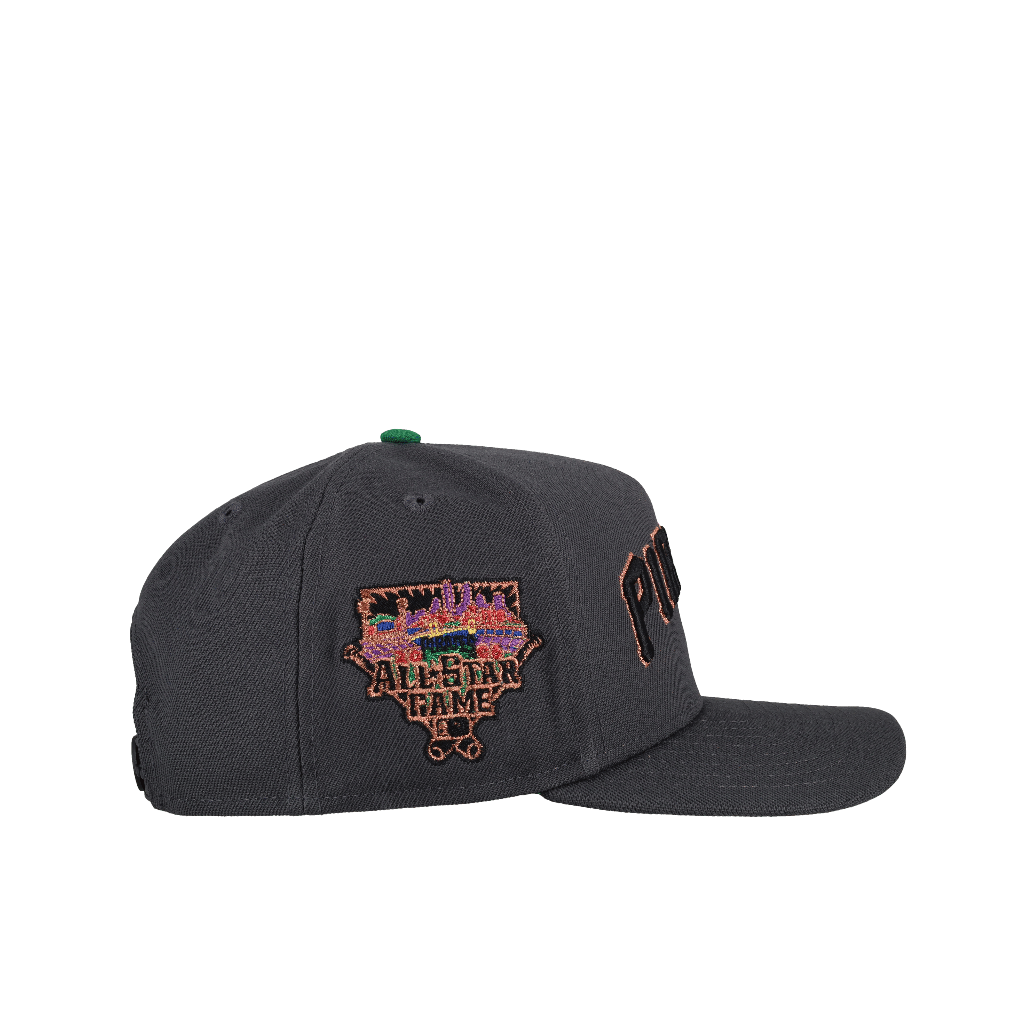 Pittsburgh Pirates All Star Game Graphite/Green 9Fifty A Frame Snapback Hat