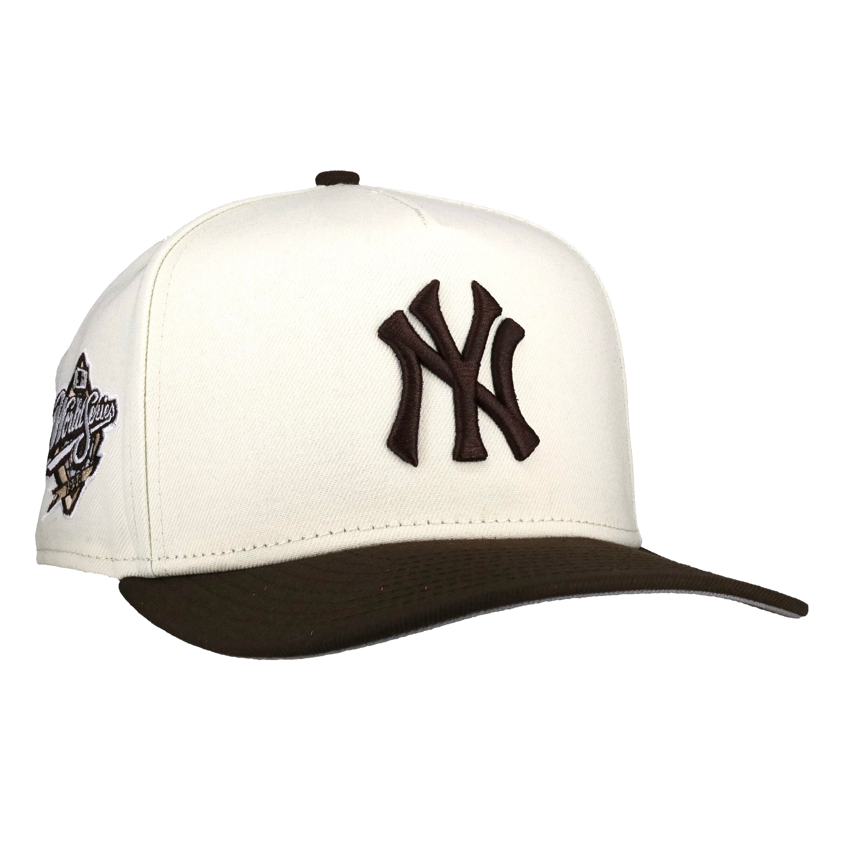 New York Yankees Off White/Walnut 1998 World Series 9Fifty A Frame Snapback Hat