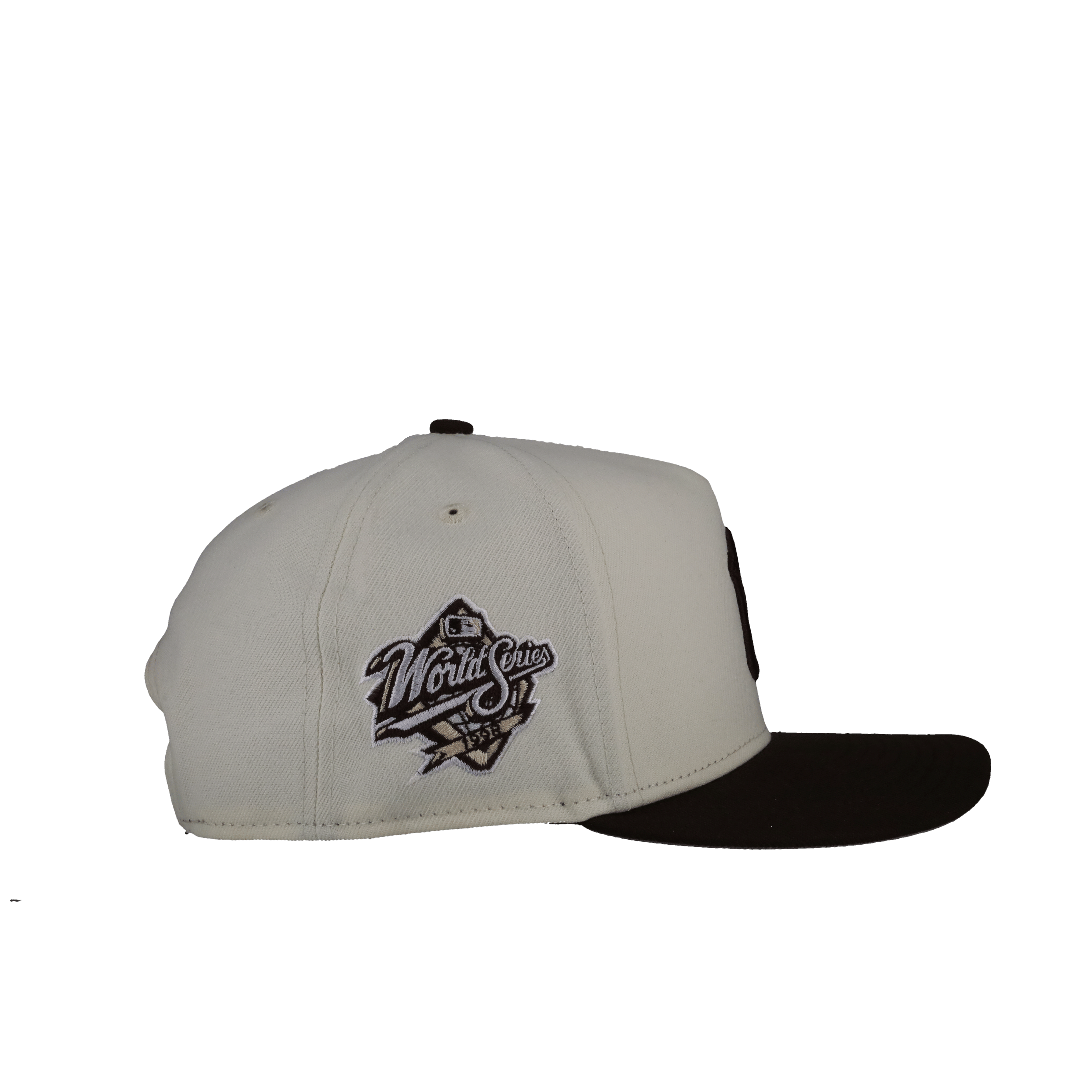 New York Yankees Off White/Walnut 1998 World Series 9Fifty A Frame Snapback Hat