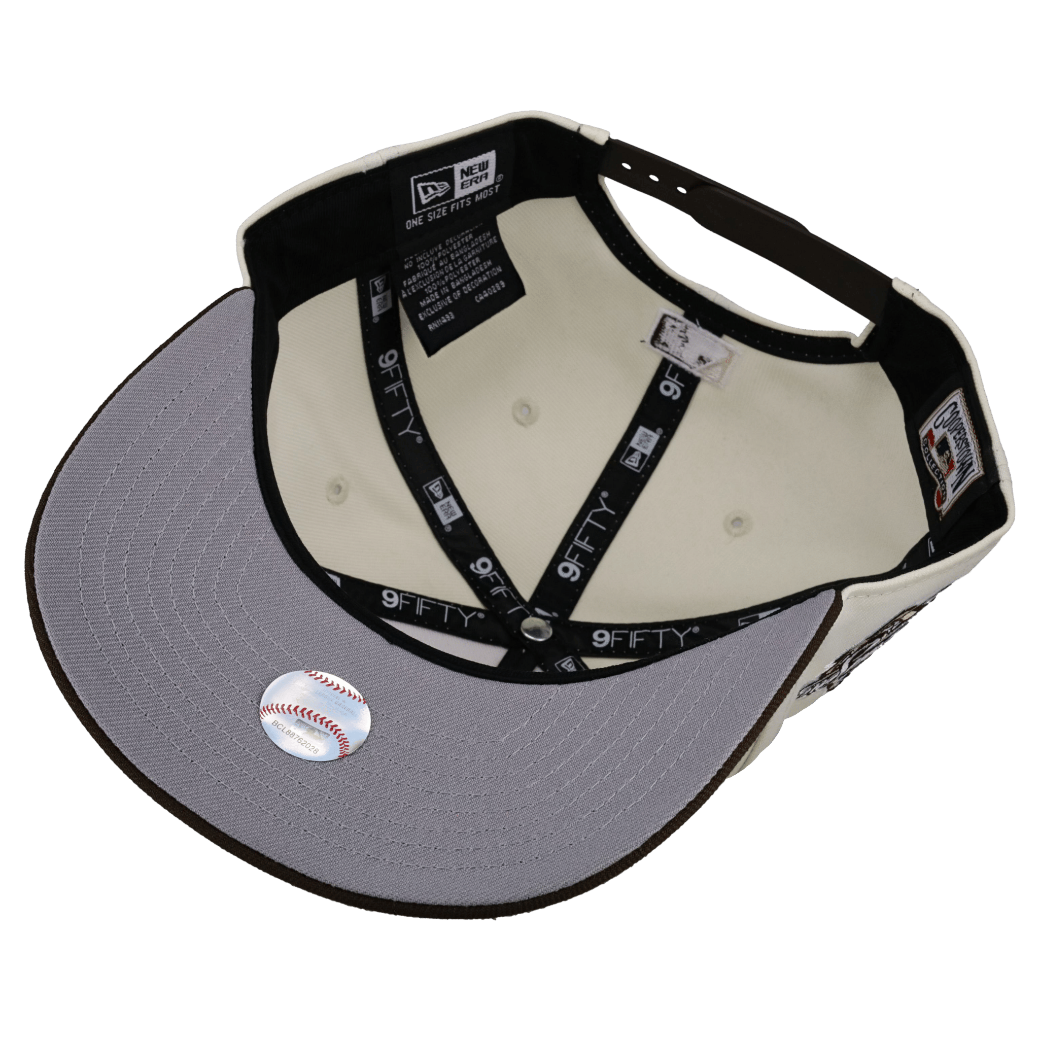 New York Yankees Off White/Walnut 1998 World Series 9Fifty A Frame Snapback Hat