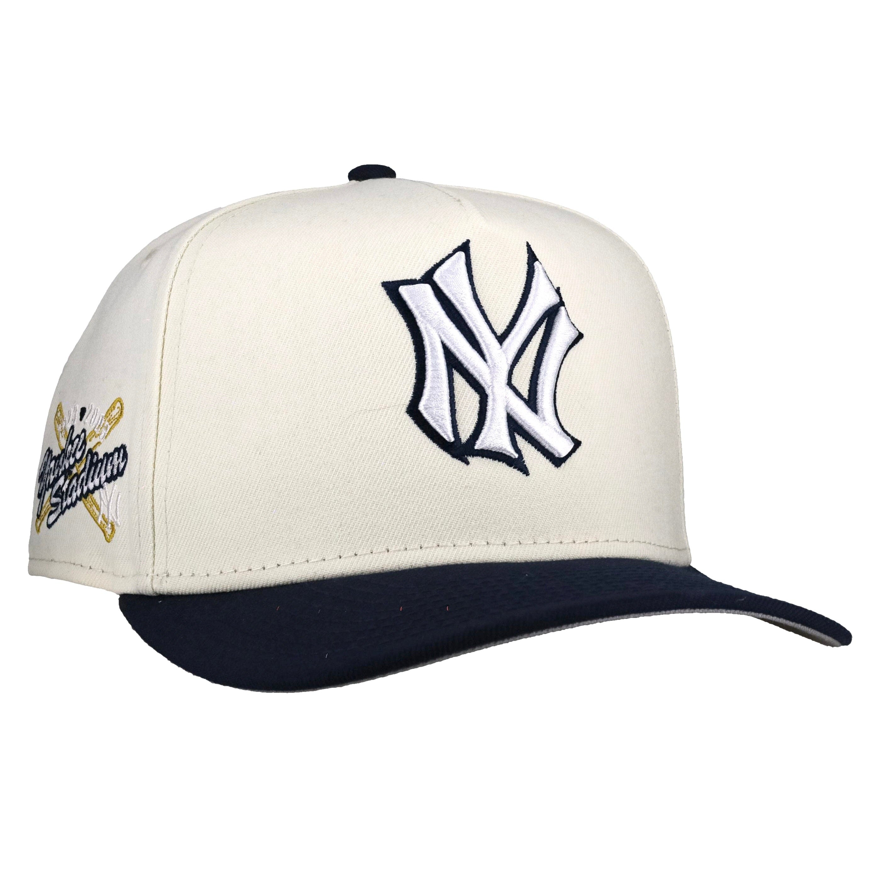 New York Yankees Off White/Navy Yankee Stadium 9Fifty A Frame Snapback Hat