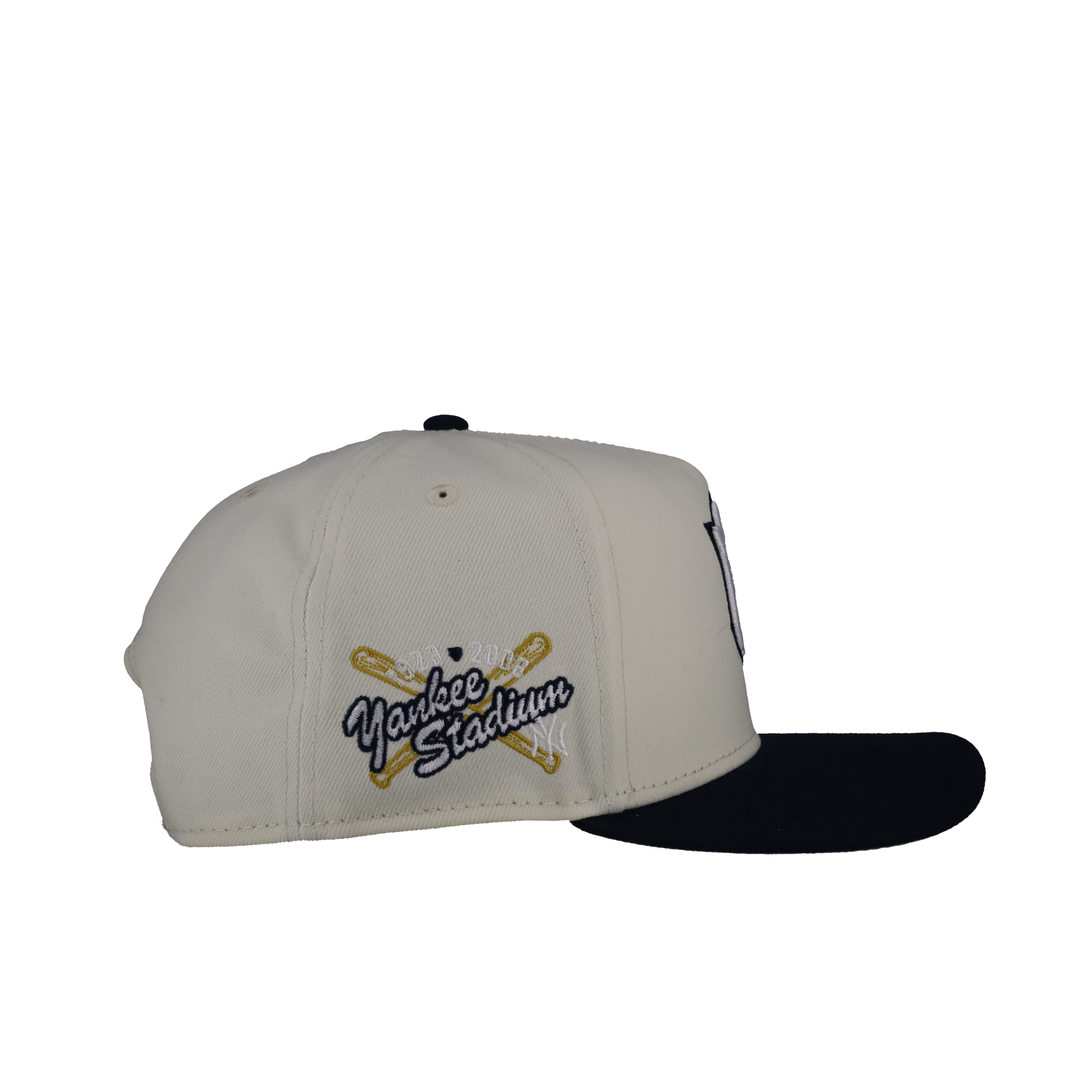 New York Yankees Off White/Navy Yankee Stadium 9Fifty A Frame Snapback Hat