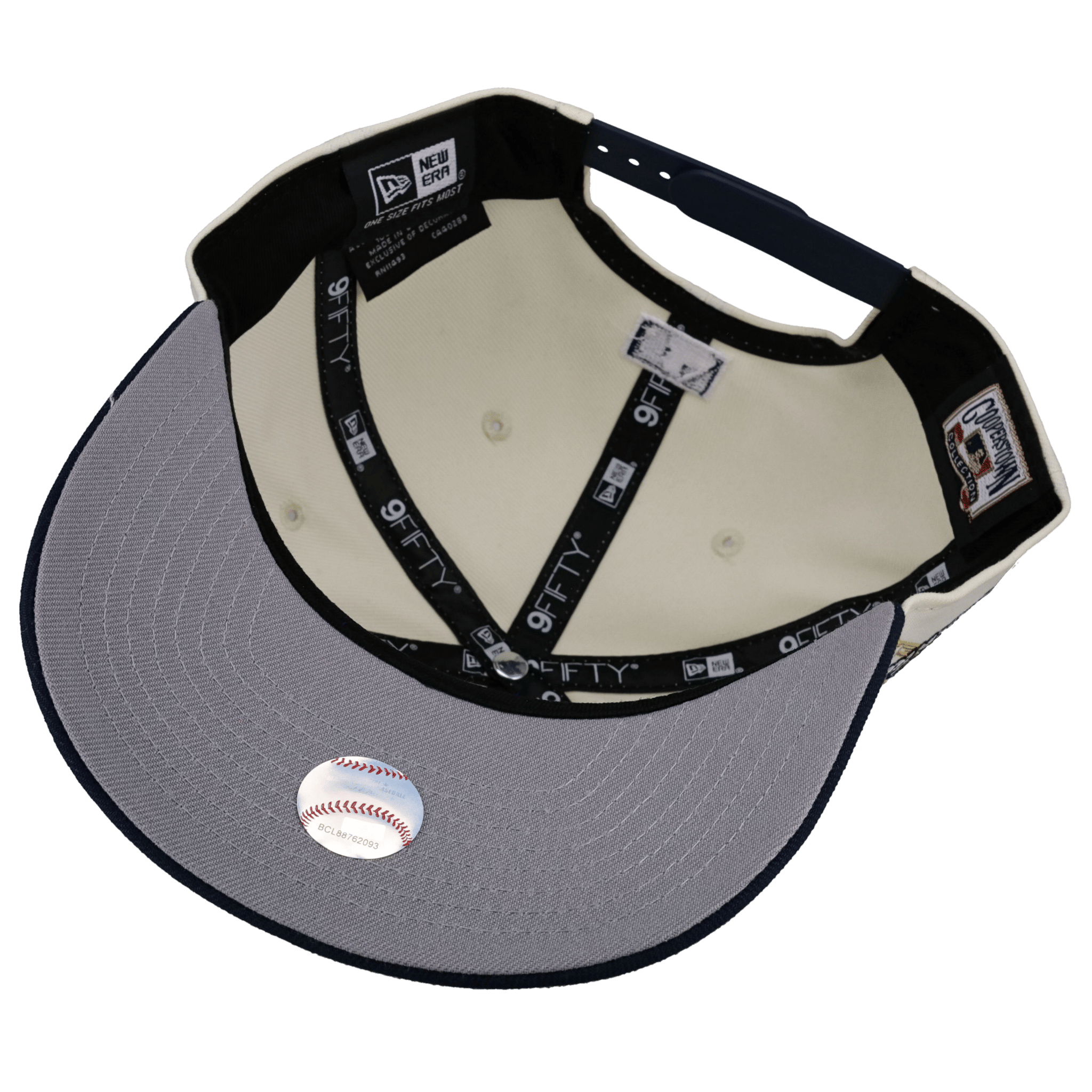 New York Yankees Off White/Navy Yankee Stadium 9Fifty A Frame Snapback Hat