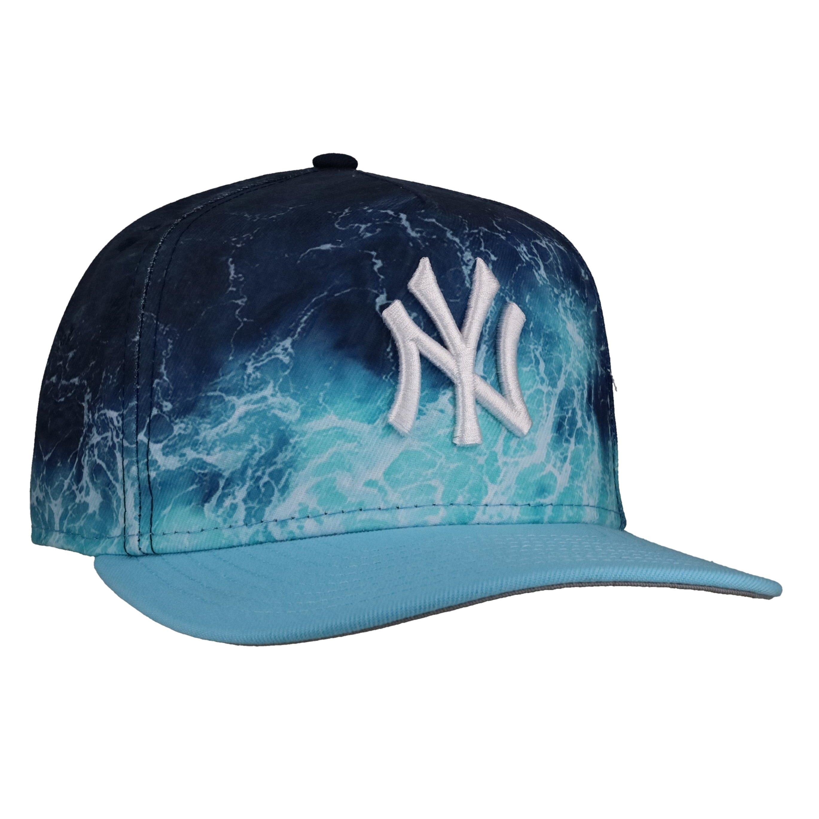 New York Yankees Blue Waves 9Fifty A Frame Snapback Hat