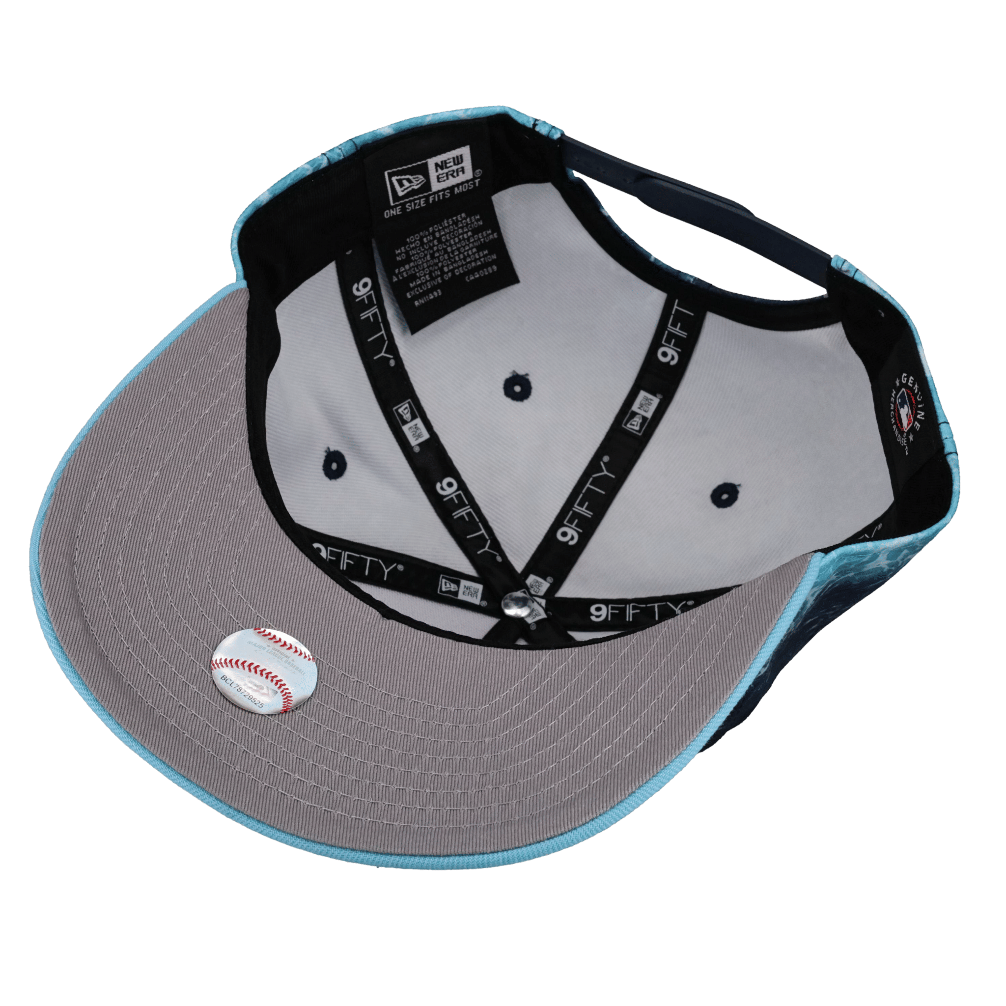 New York Yankees Blue Waves 9Fifty A Frame Snapback Hat