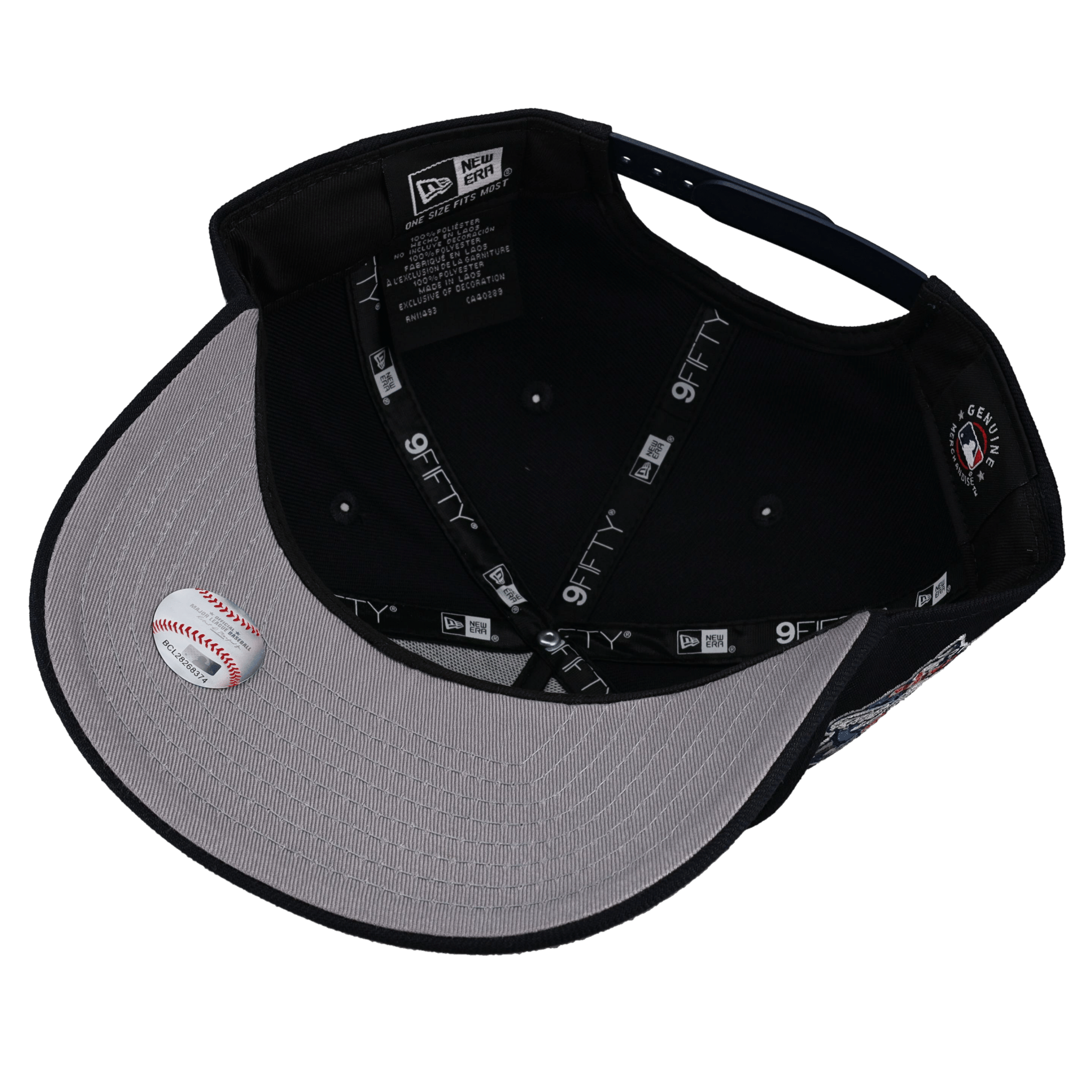 New York Yankees 2000 Team Color 9Fifty A Frame Snapback Hat (Grey Brim)