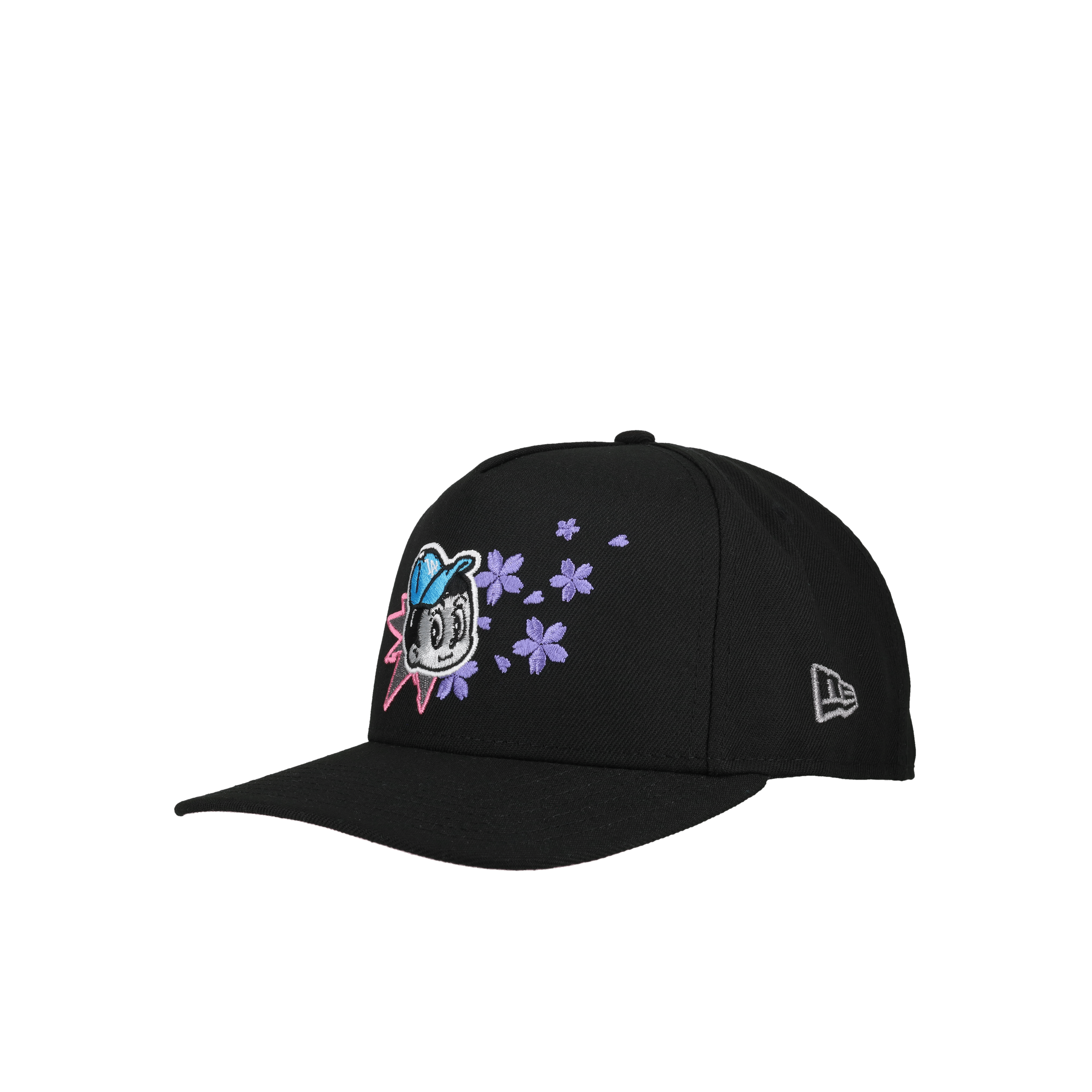 Los Angeles Dodgers Tokyo Series Black/Pink Brim 9Fifty A Frame Snapback Hat