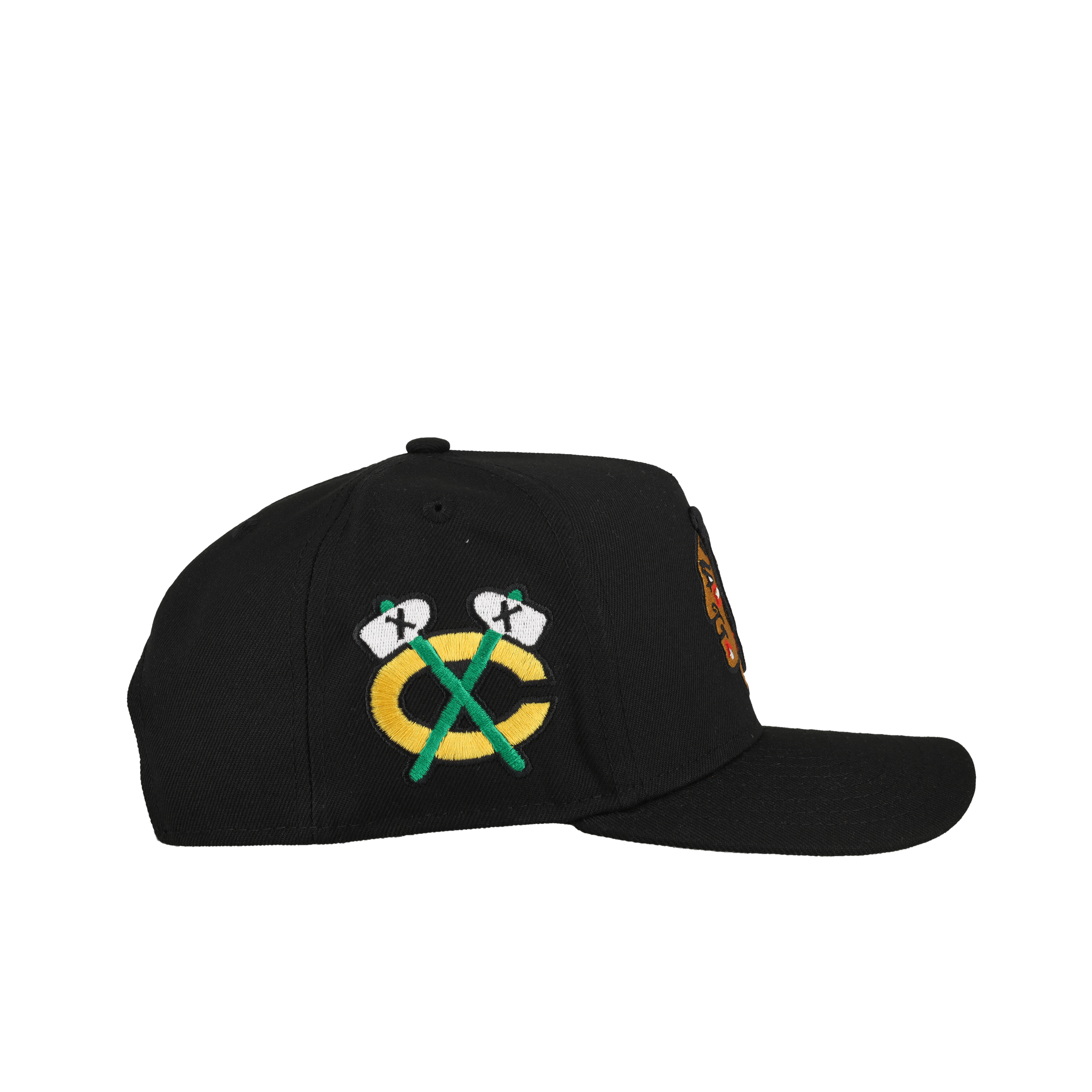 Chicago Black Hawks Chicago Blackhawks Team Color 9Fifty A Frame Snapback Hat (Grey Brim)