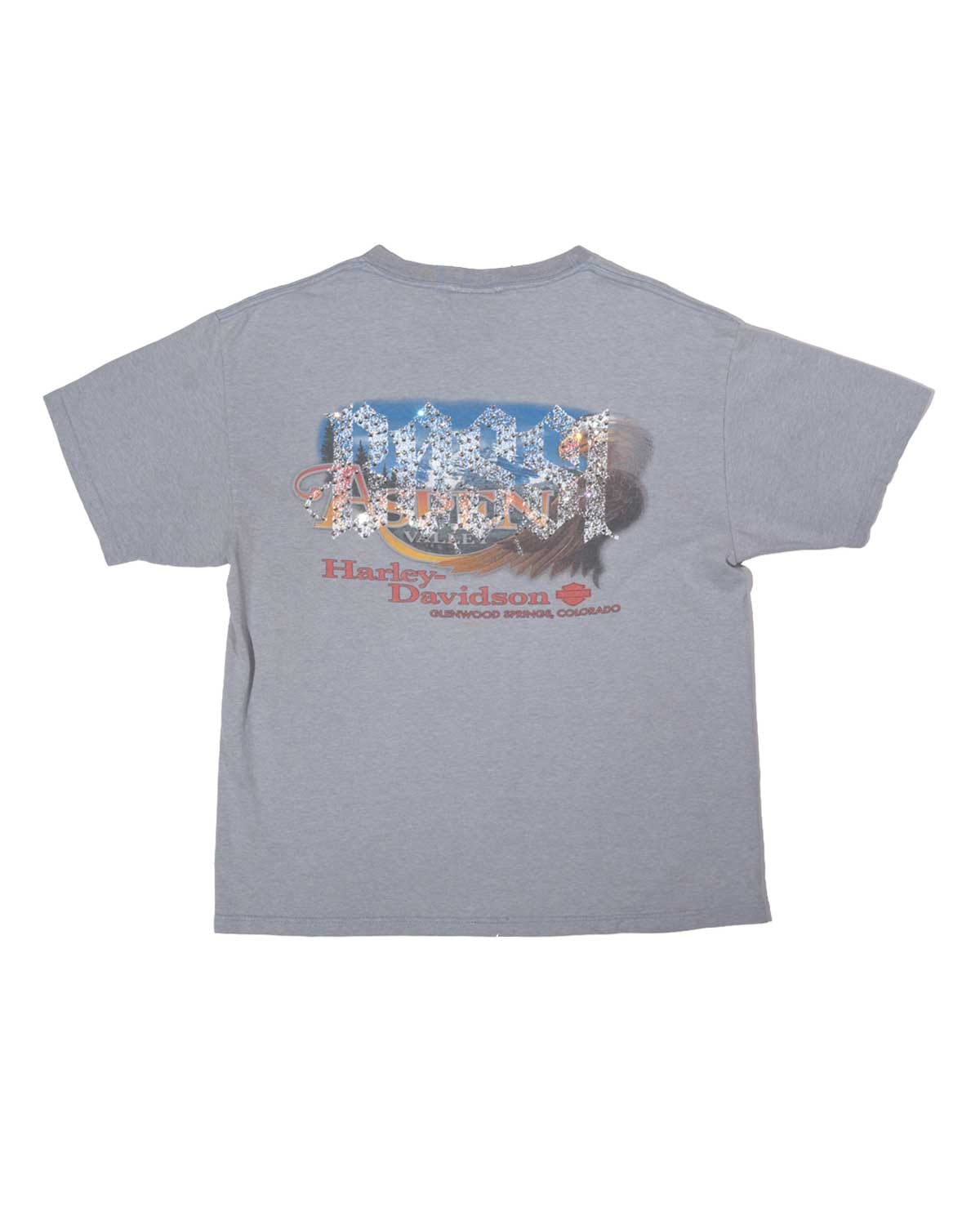 Bossi Vintage Rhinestone Tee Grey