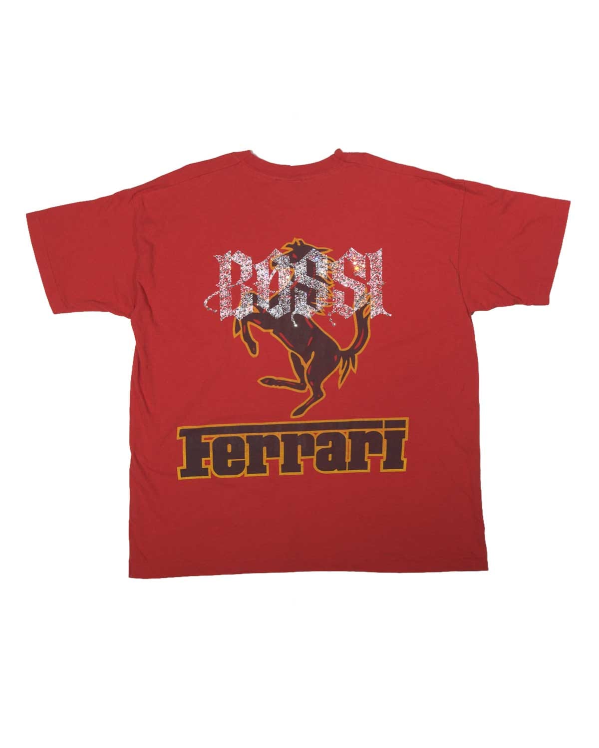 Bossi Vintage Rhinestone Tee Red