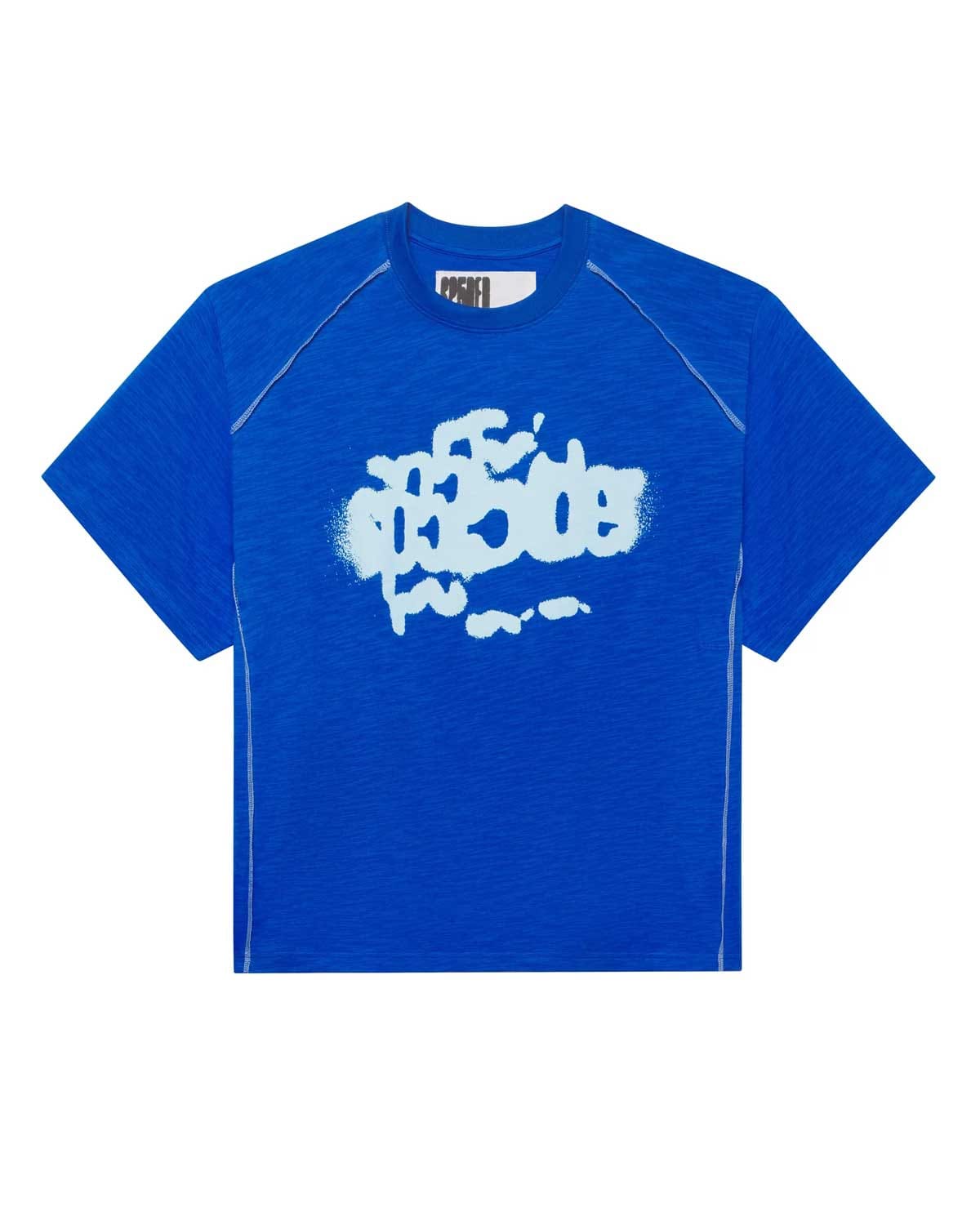 Sp5der Worldwide Sp5der Contrast Stitch Slub Tee Tory Blue