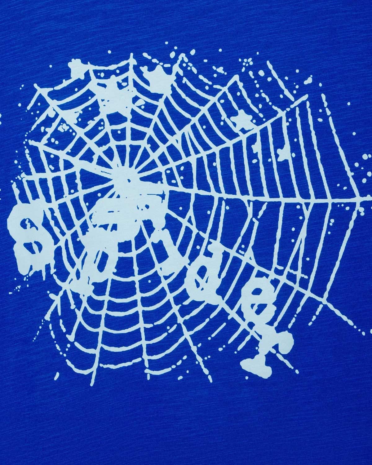 Sp5der Worldwide Sp5der Contrast Stitch Slub Tee Tory Blue