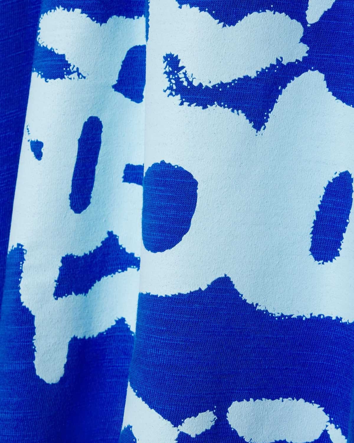Sp5der Worldwide Sp5der Contrast Stitch Slub Tee Tory Blue
