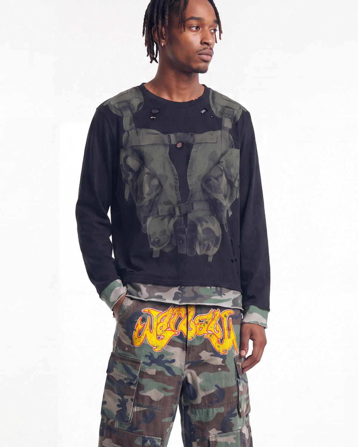 Bravest Studios Milspec Double Layer Longsleeve Tee Black