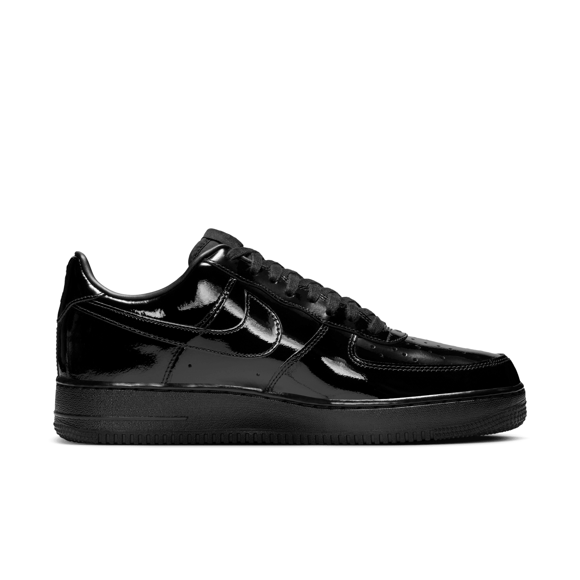 Nike AIR FORCE 1 `07 PRM "BLACK PATENT"