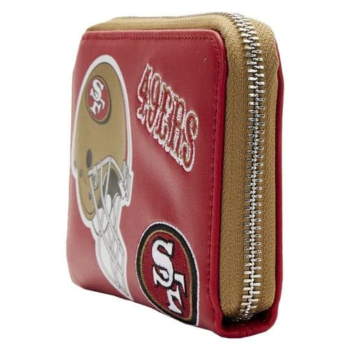 Loungefly NFL San Francisco 49ers Patches Zip-Around Wallet