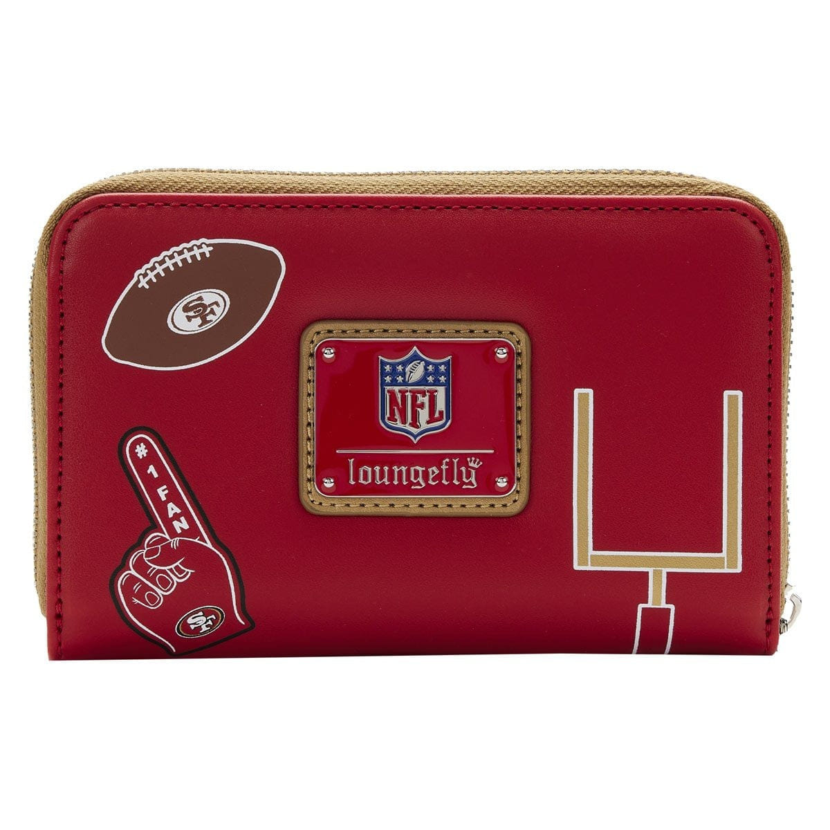 Loungefly NFL San Francisco 49ers Patches Zip-Around Wallet