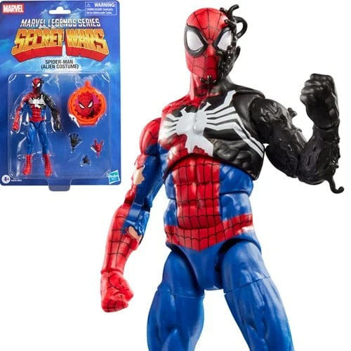 Hasbro Secret Wars Marvel Legends Series Spider-Man (Alien Costume) 6-Inch Action Figure