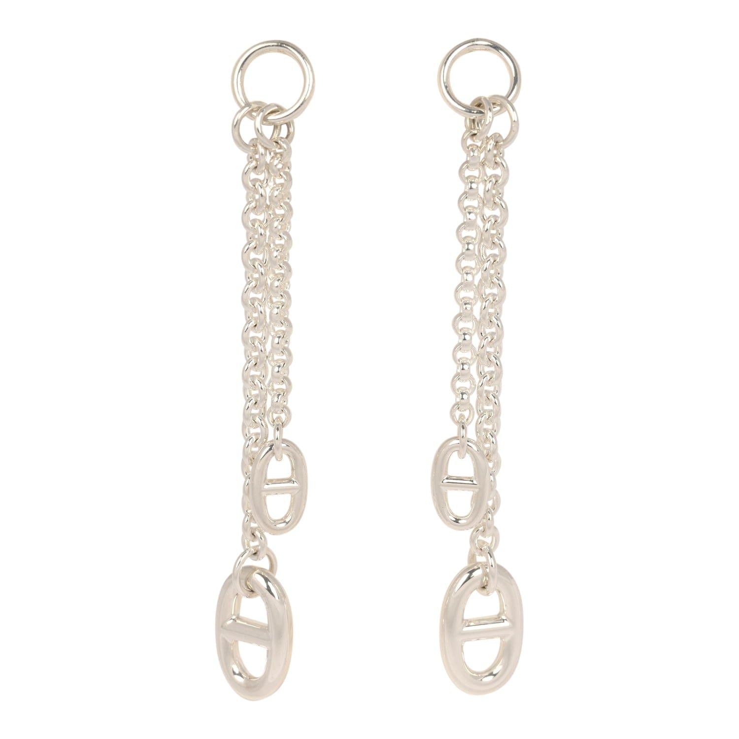 Hermes Farandole Drop Earrings PM Sterling Silver